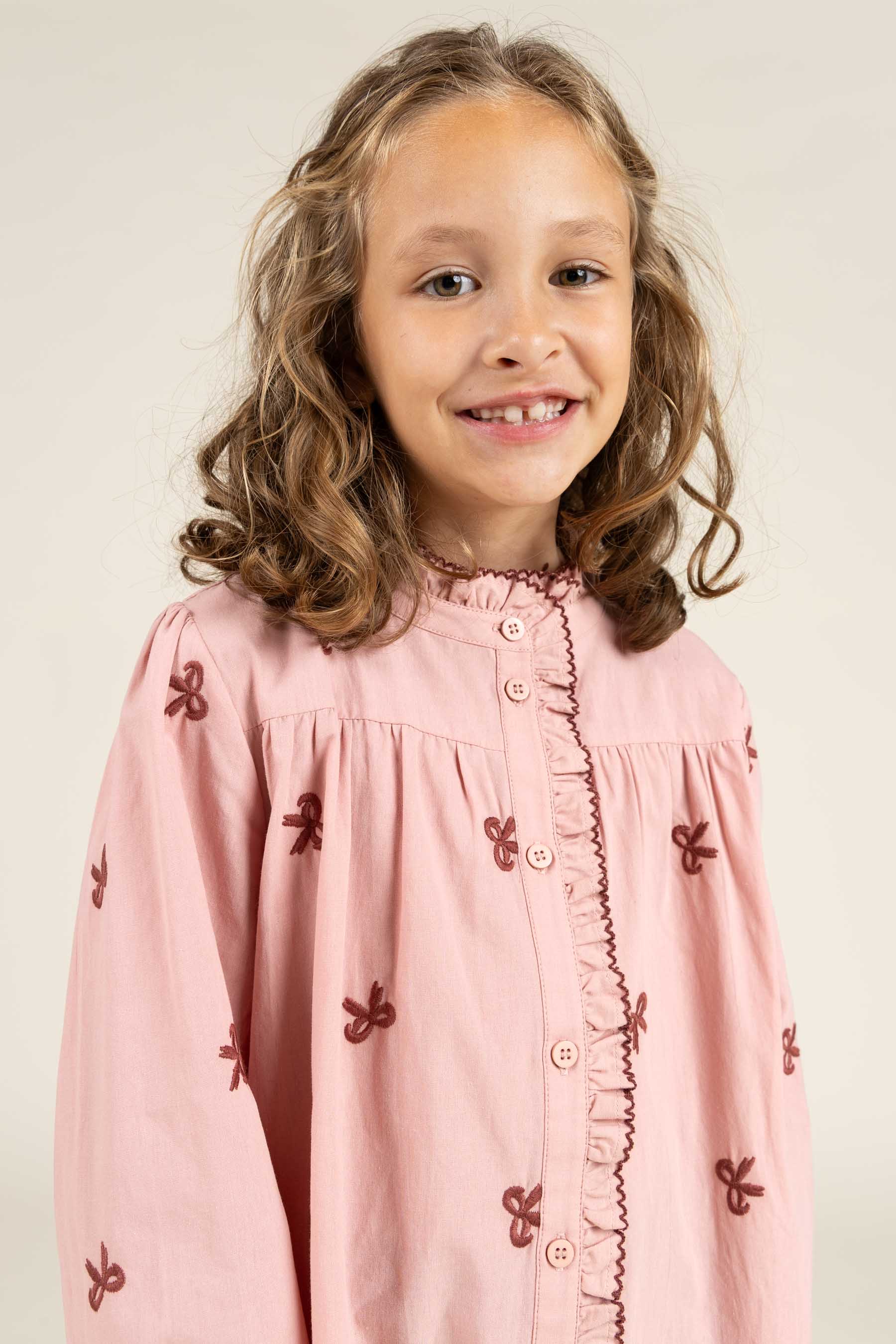 Popeline-Kleid mit Stickerei - Tween - Rose | 100682 Adison