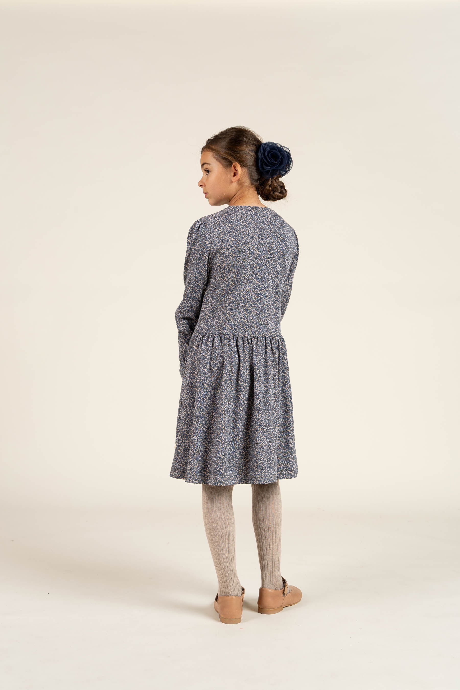 Bedrucktes Jersey-Kleid - Tween - Blue | 100765 Ada