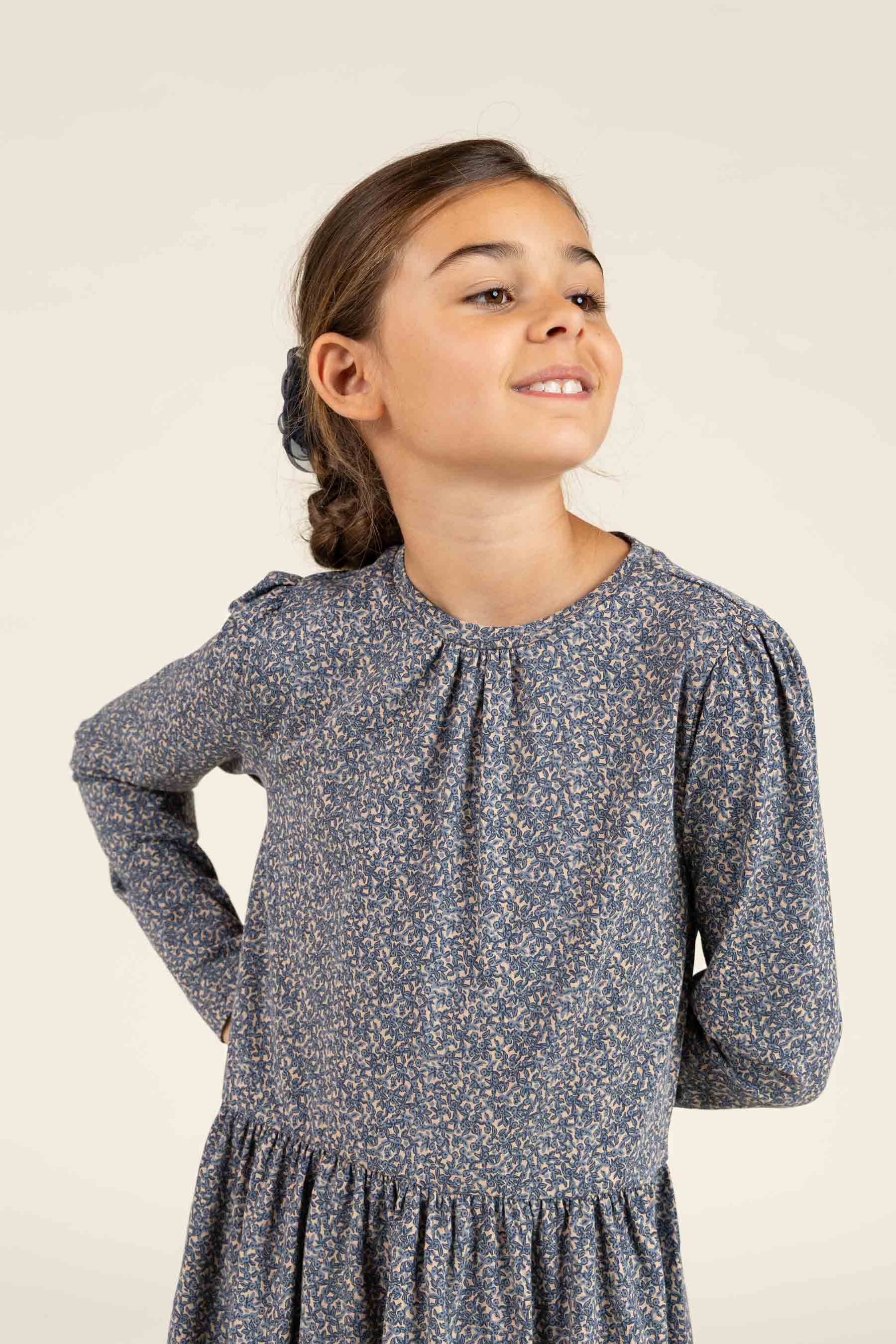 Bedrucktes Jersey-Kleid - Tween - Blue | 100765 Ada