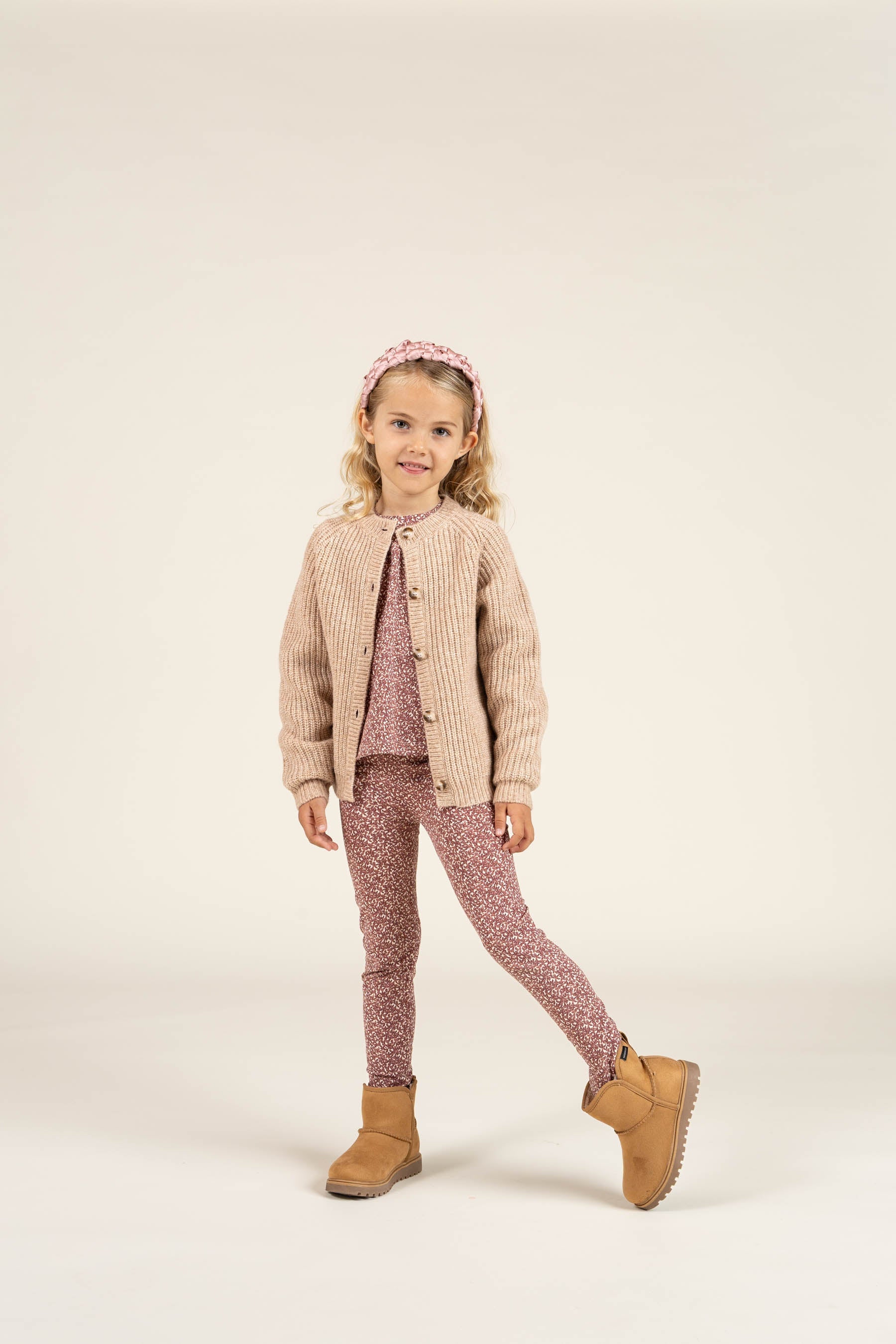 Bedruckte Jersey-Leggings - Kids - Vintage Red | 100766 Ada