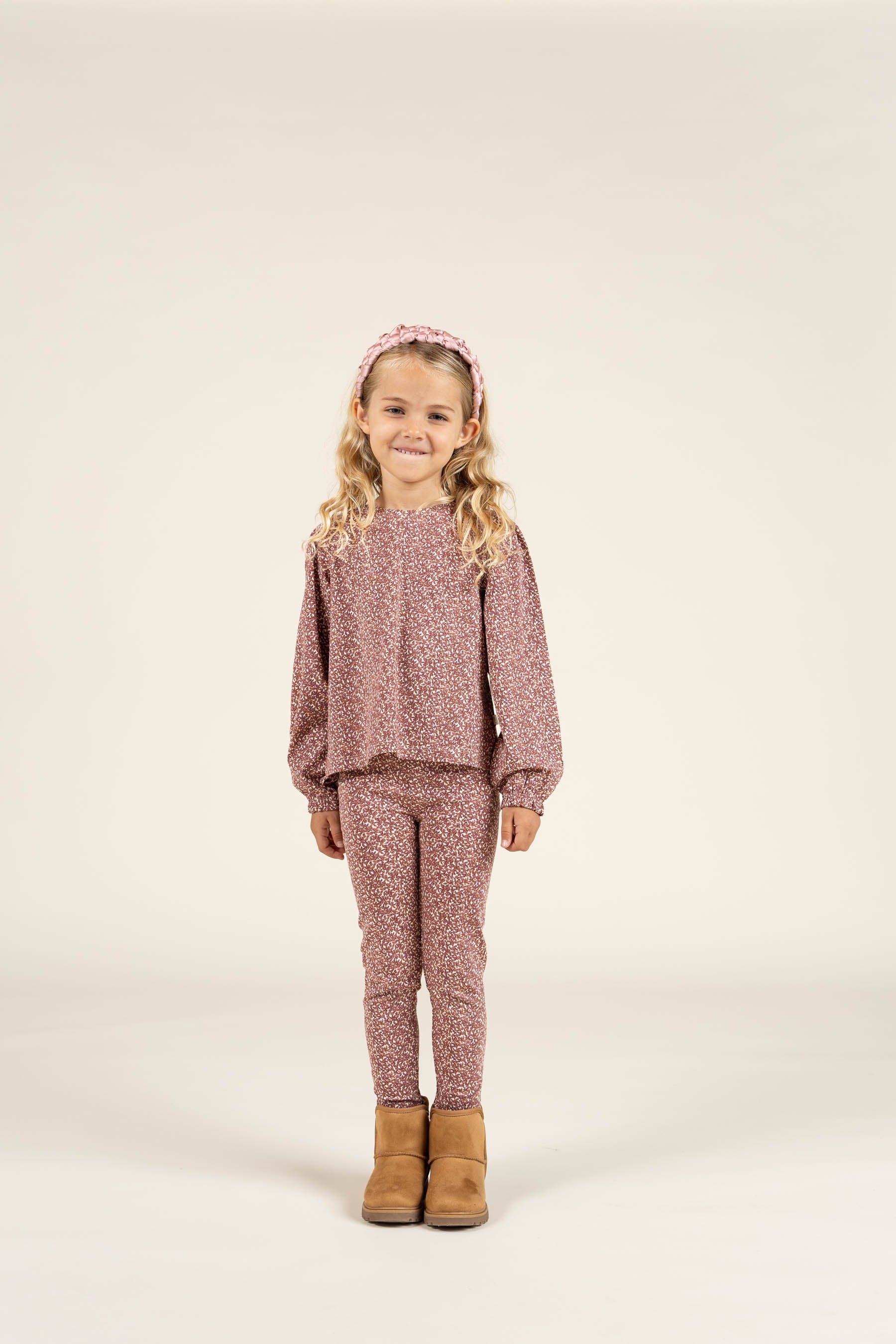 Bedruckte Jersey-Leggings - Kids - Vintage Red | 100766 Ada
