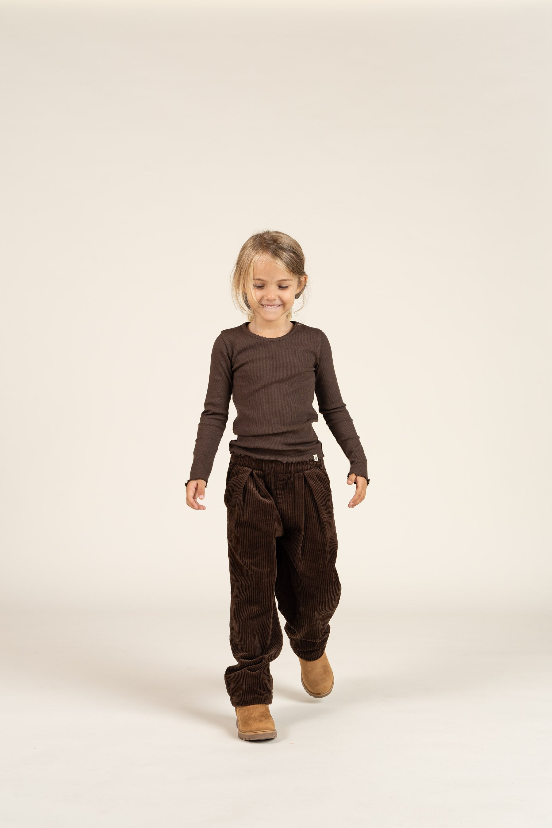 Breit-Cord Pull-on Hose - Kids - Chocolate | 100621 Margot