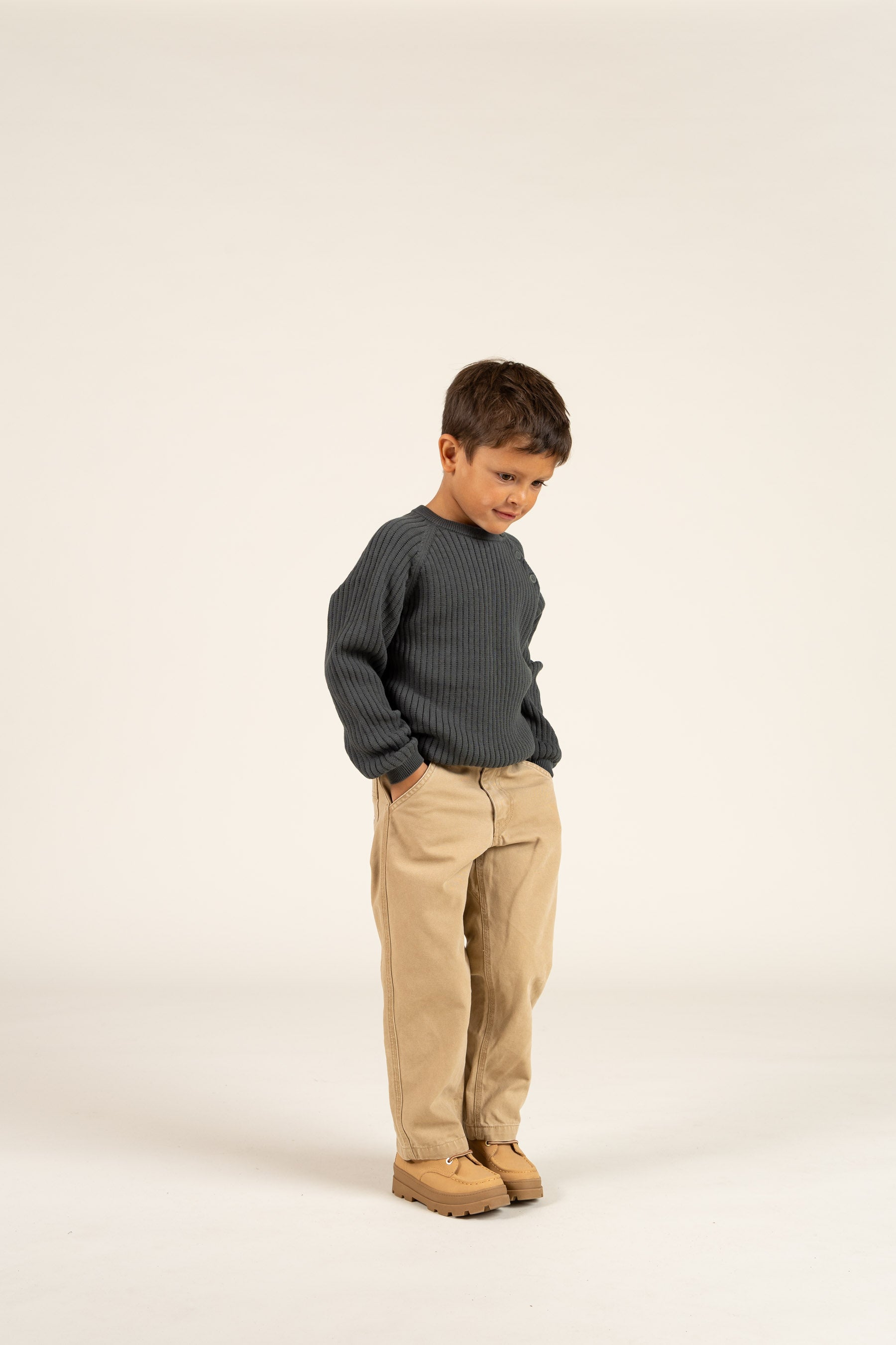Canvas-Hose - Kids - Beige | 100114 Dereck