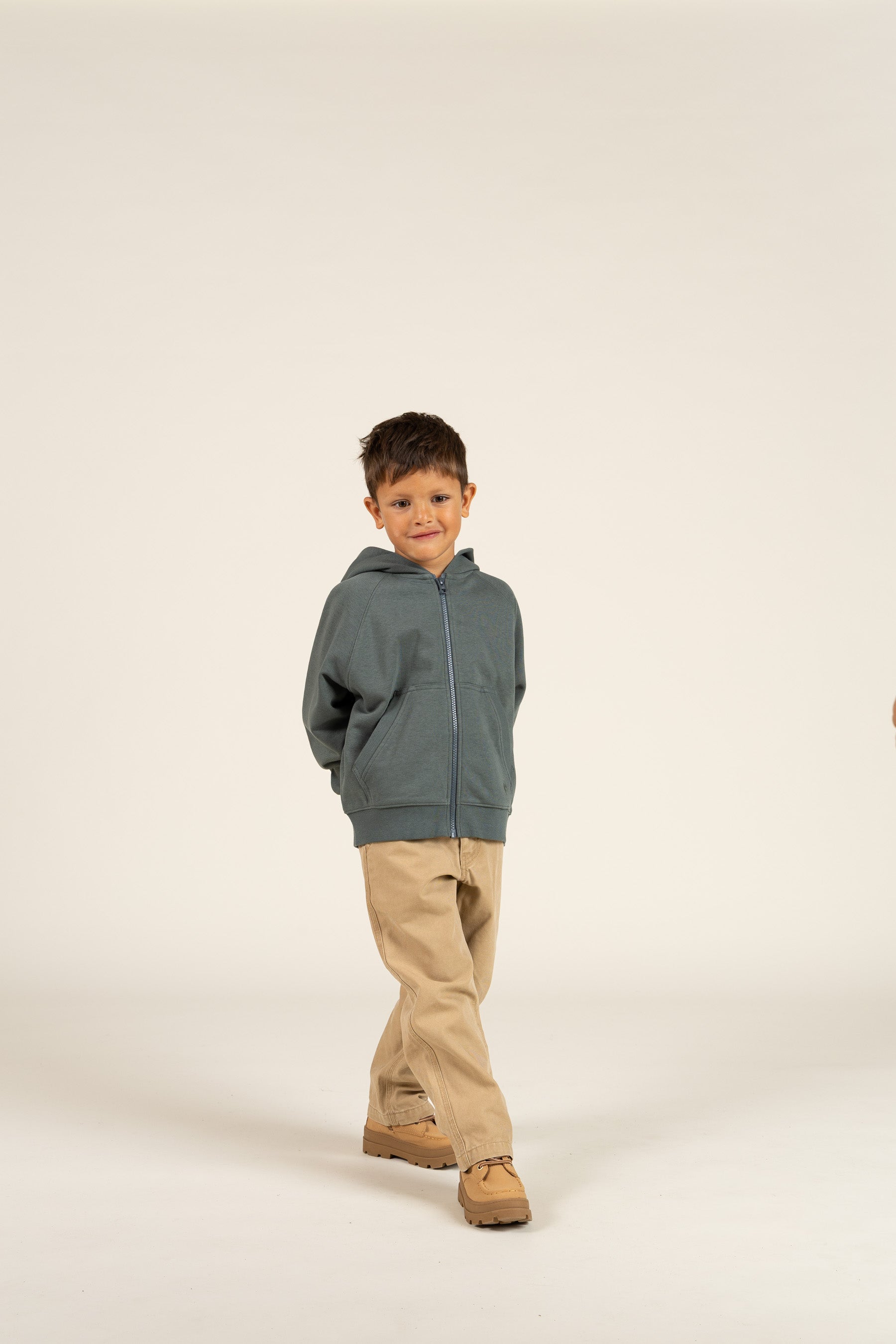 Klassischer Zip-Hoodie - Kids - Petrol | 100218 Felix