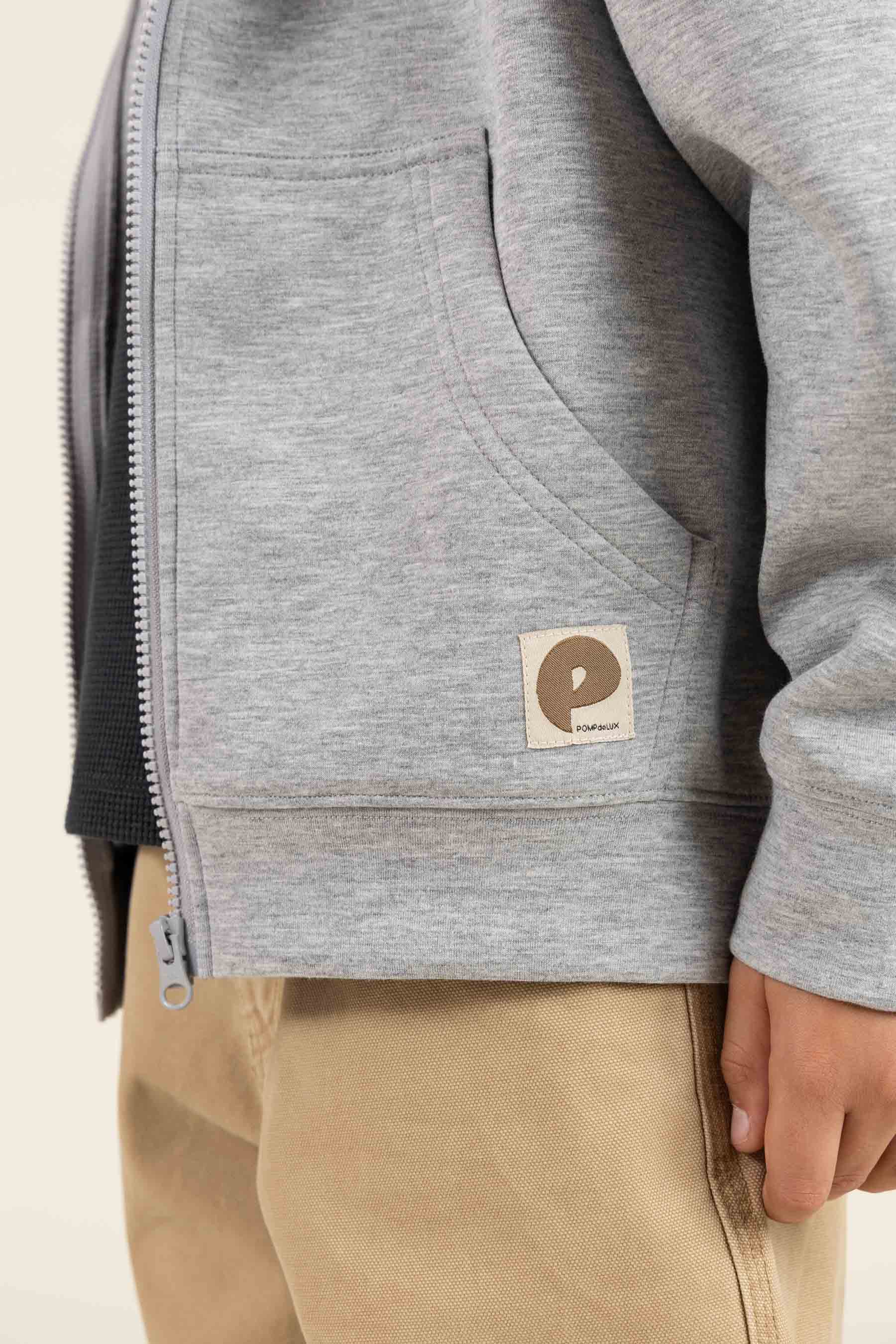Scuba Hoodie mit Reißverschluss - Tween - Grey Melange | 100641 Liam
