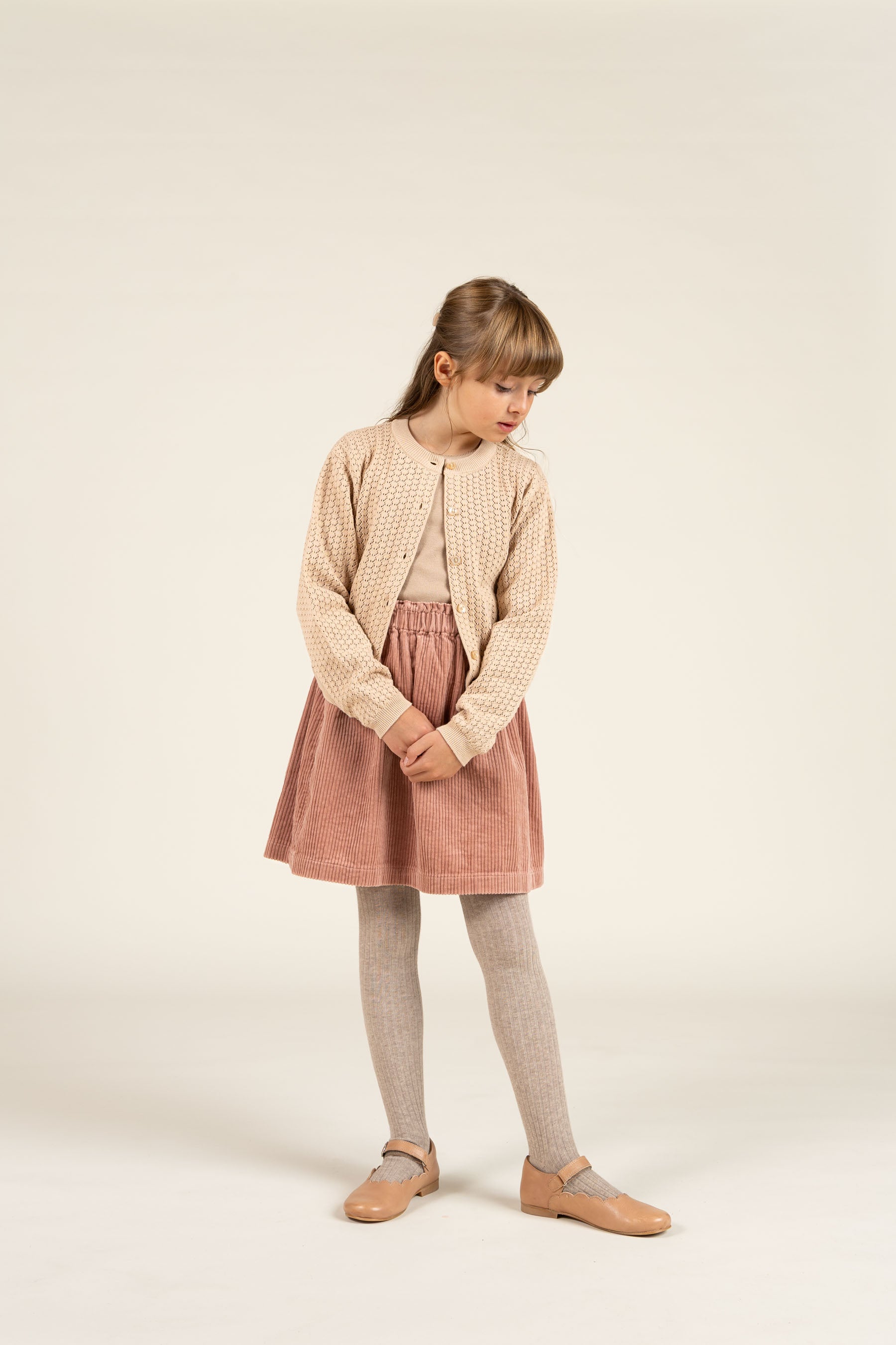 Breit-Cord Rock - Tween - Rose | 100623 Margot