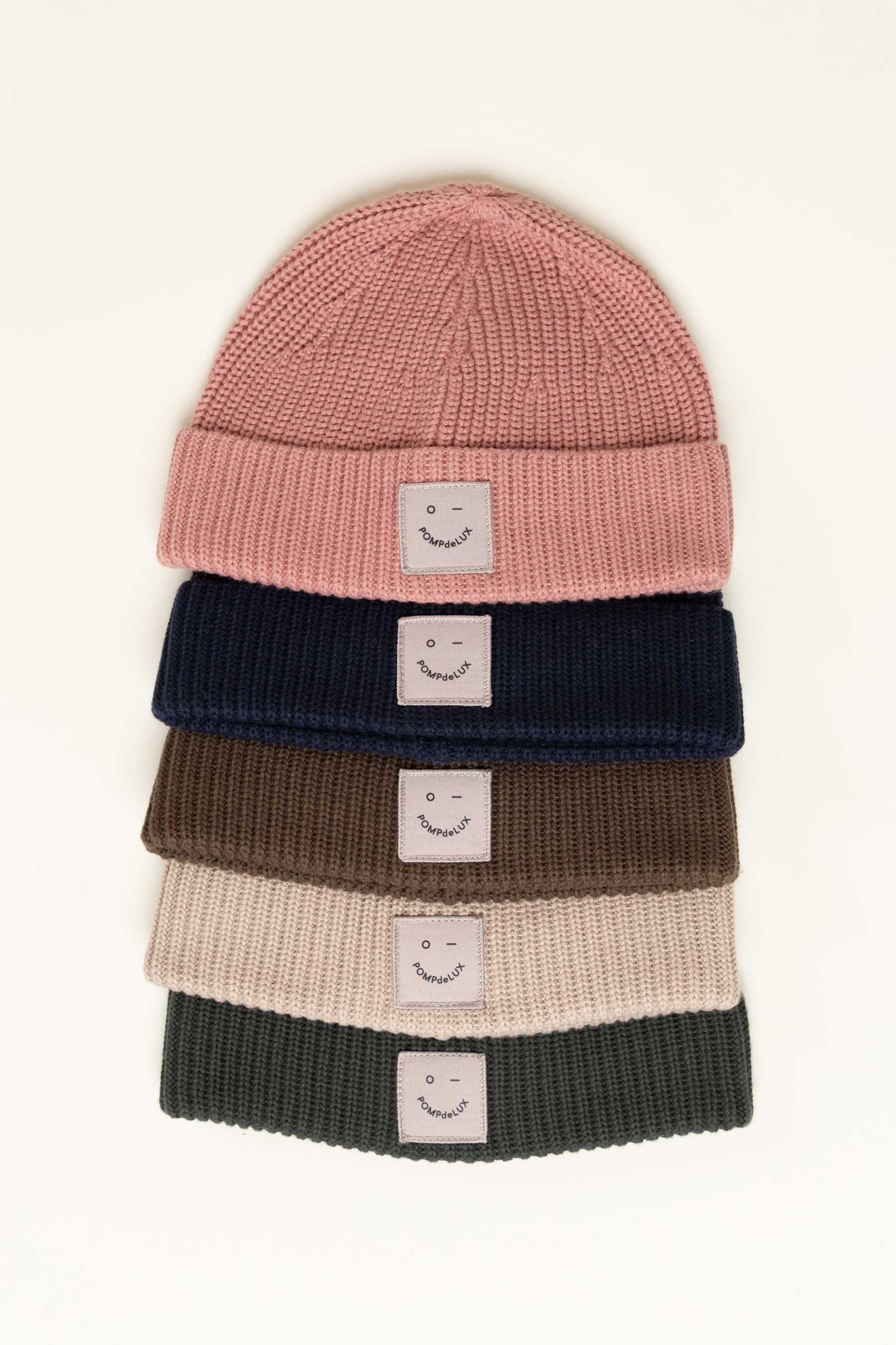 Rippenstrick-Mütze - Kids - Dark Earth