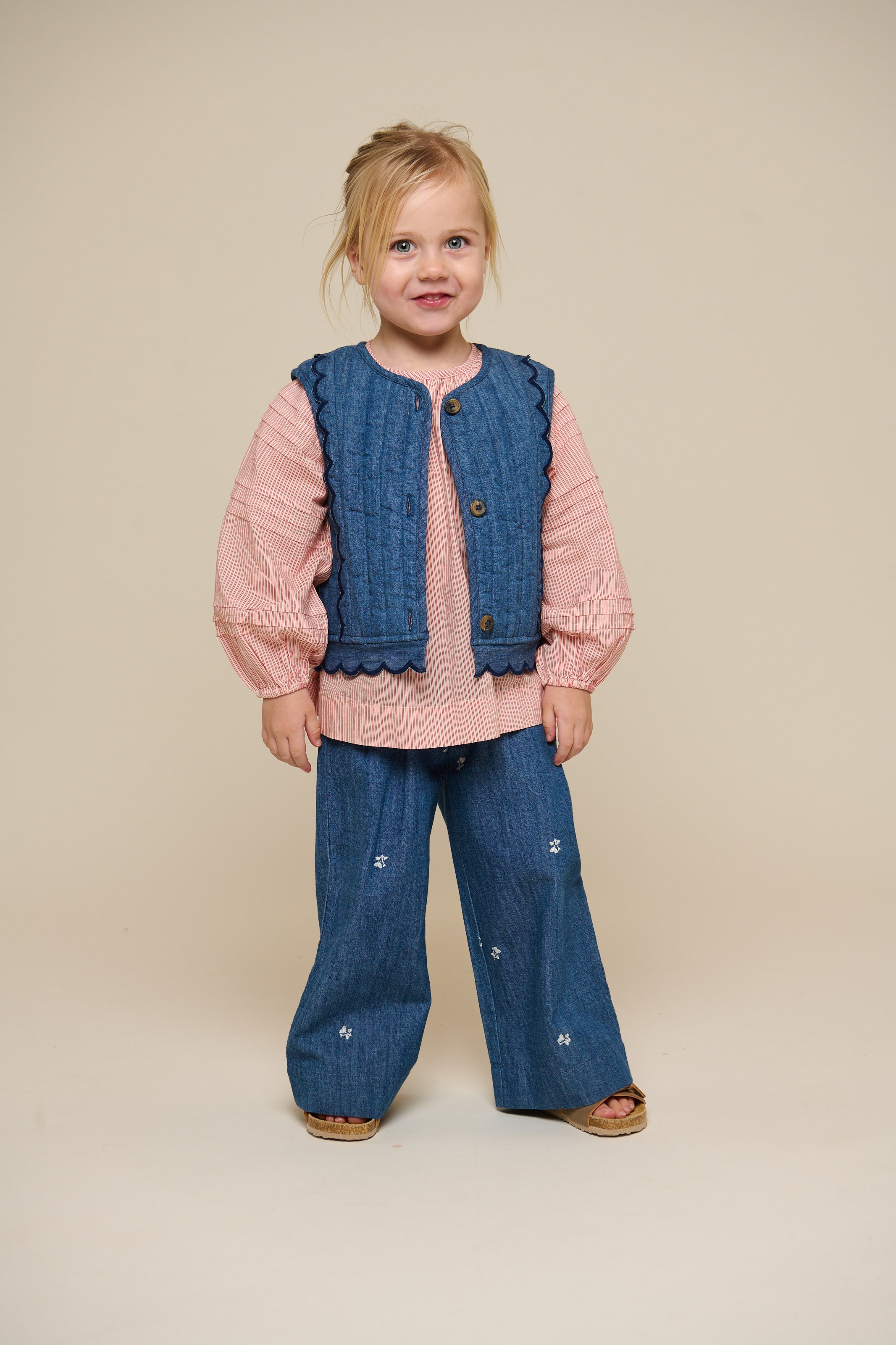 Gesteppte Denimweste - Kids - Blue Denim | 101052 Isabella