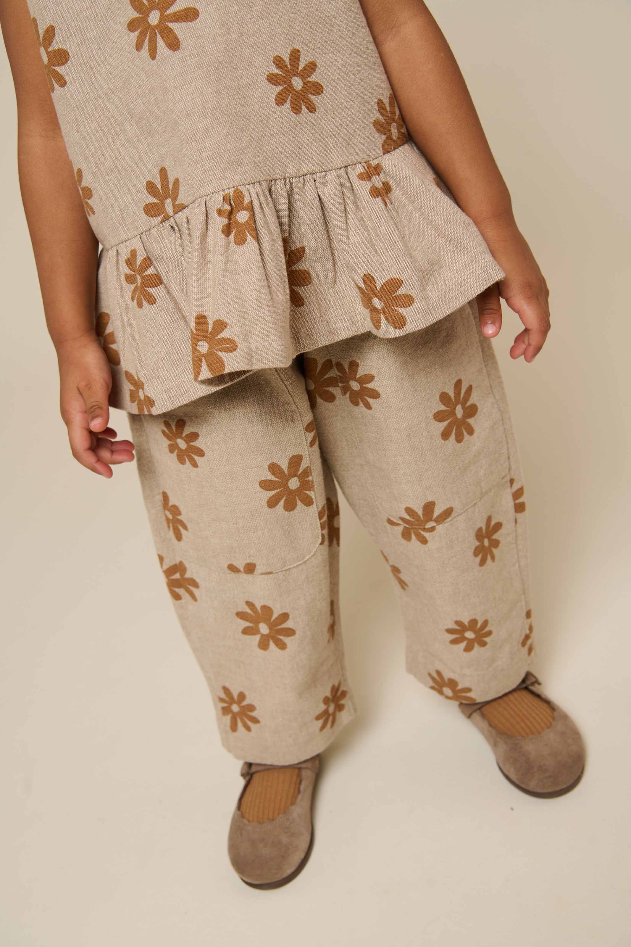 Bedruckte Baumwollhose - Kids - Sand | 101207 Molly