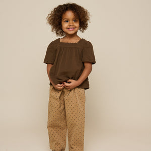 Twill-Hose mit Punkten - Kids - Beige | 100614 Iris
