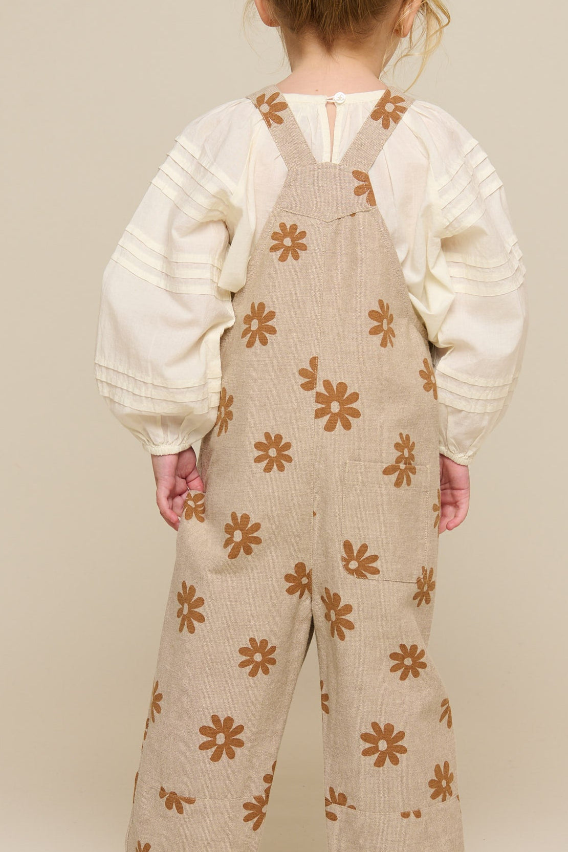 Bedruckter Baumwolloverall - Kids - Sand | 101210 Molly
