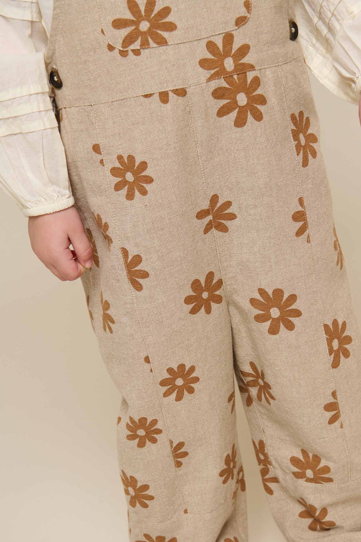 Bedruckter Baumwolloverall - Kids - Sand | 101210 Molly