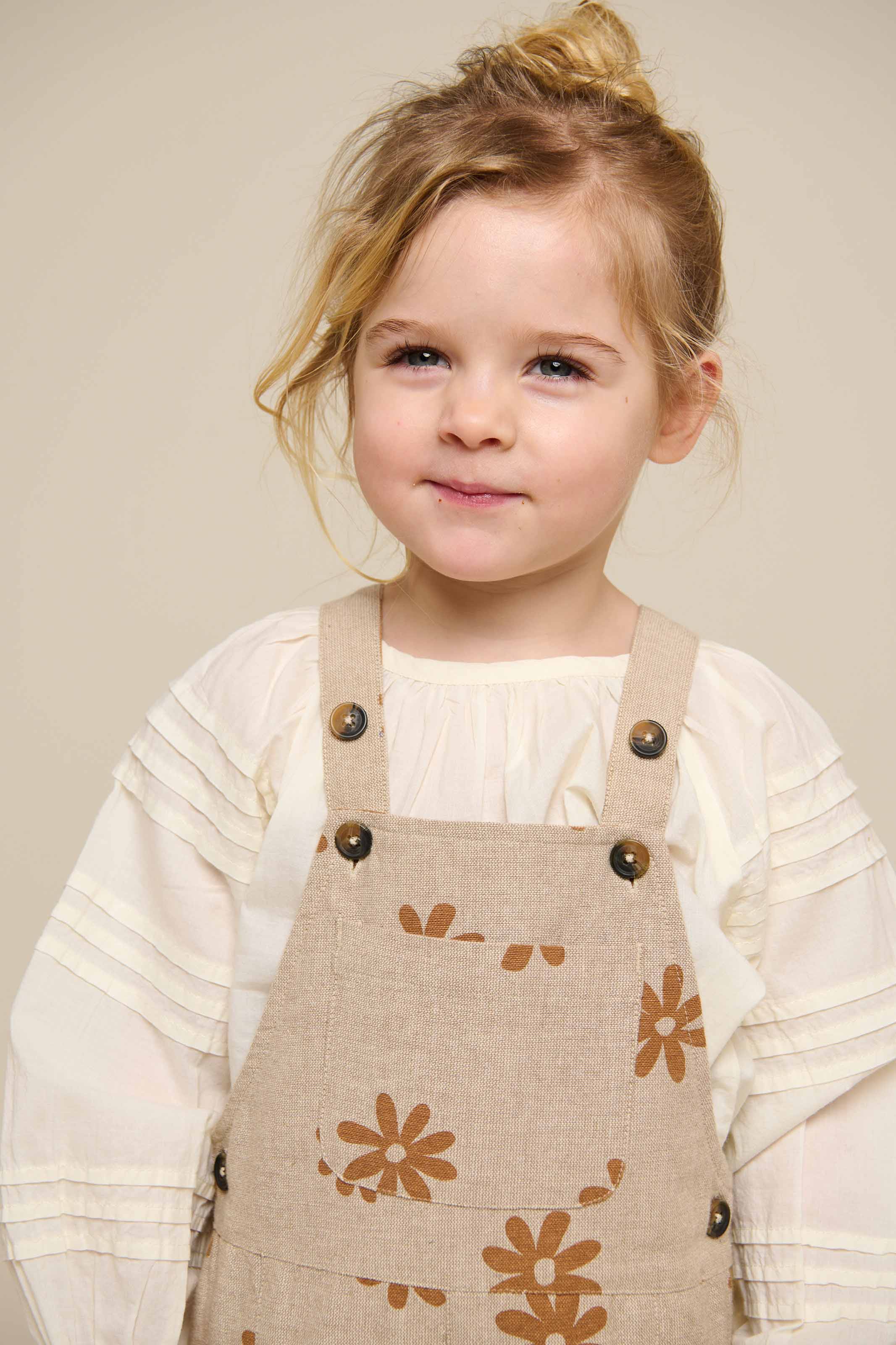 Bedruckter Baumwolloverall - Kids - Sand | 101210 Molly