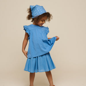 Jerseybluse - Kids - Blue | 101330 Lucia