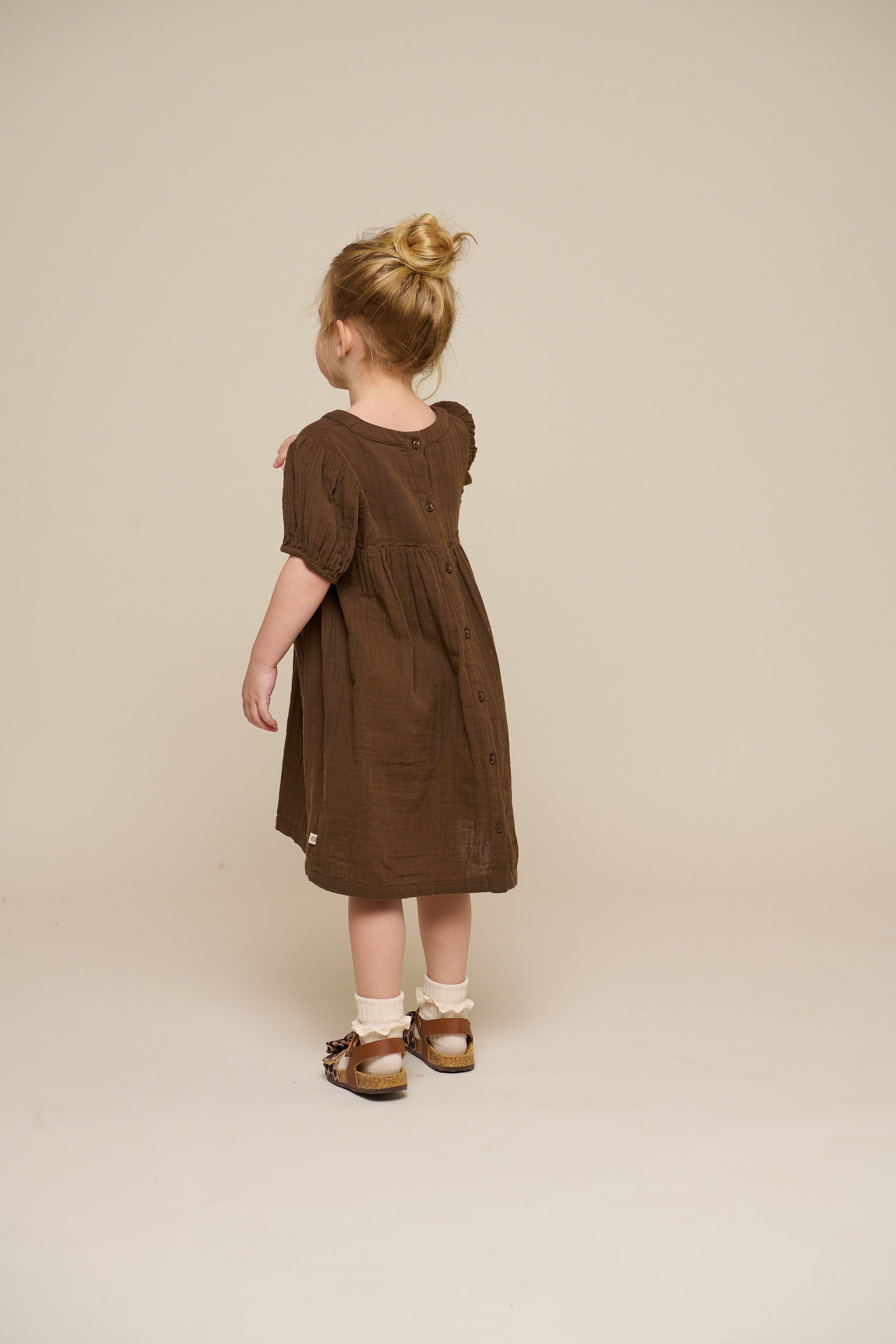 Gaze Kleid - Kids - Dark Brown | 100913 Jasmine