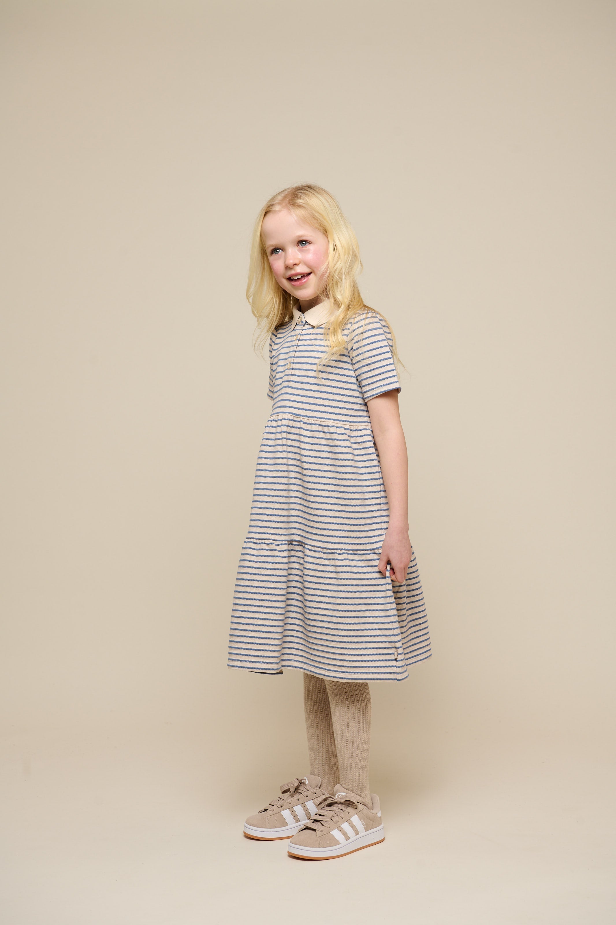 Gestreiftes Jersey-Kleid - Tween - Blue | 101013 Emmie