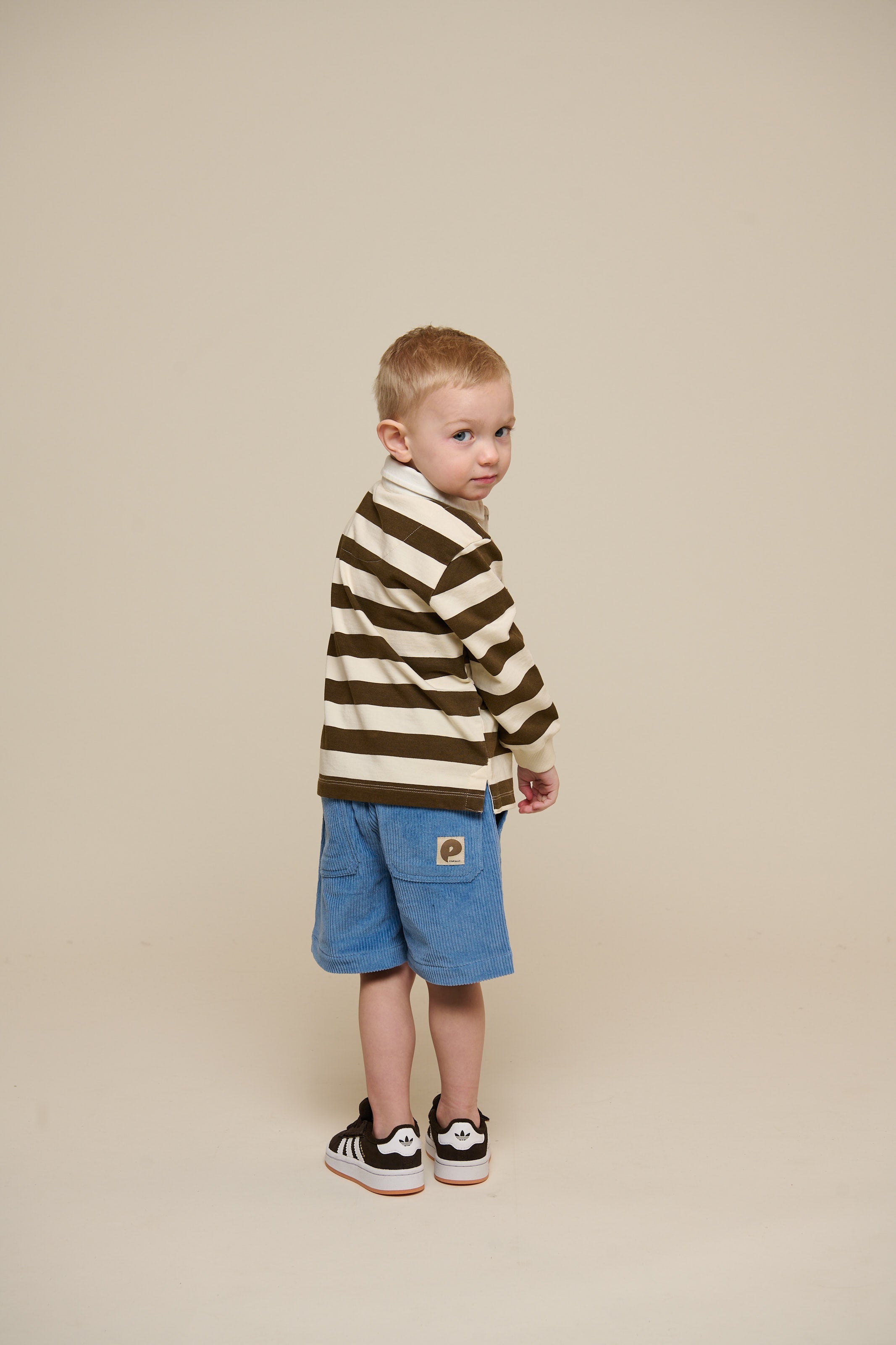 Pull-On Cord Shorts - Kids - Dusty Blue | 101100 Tobias
