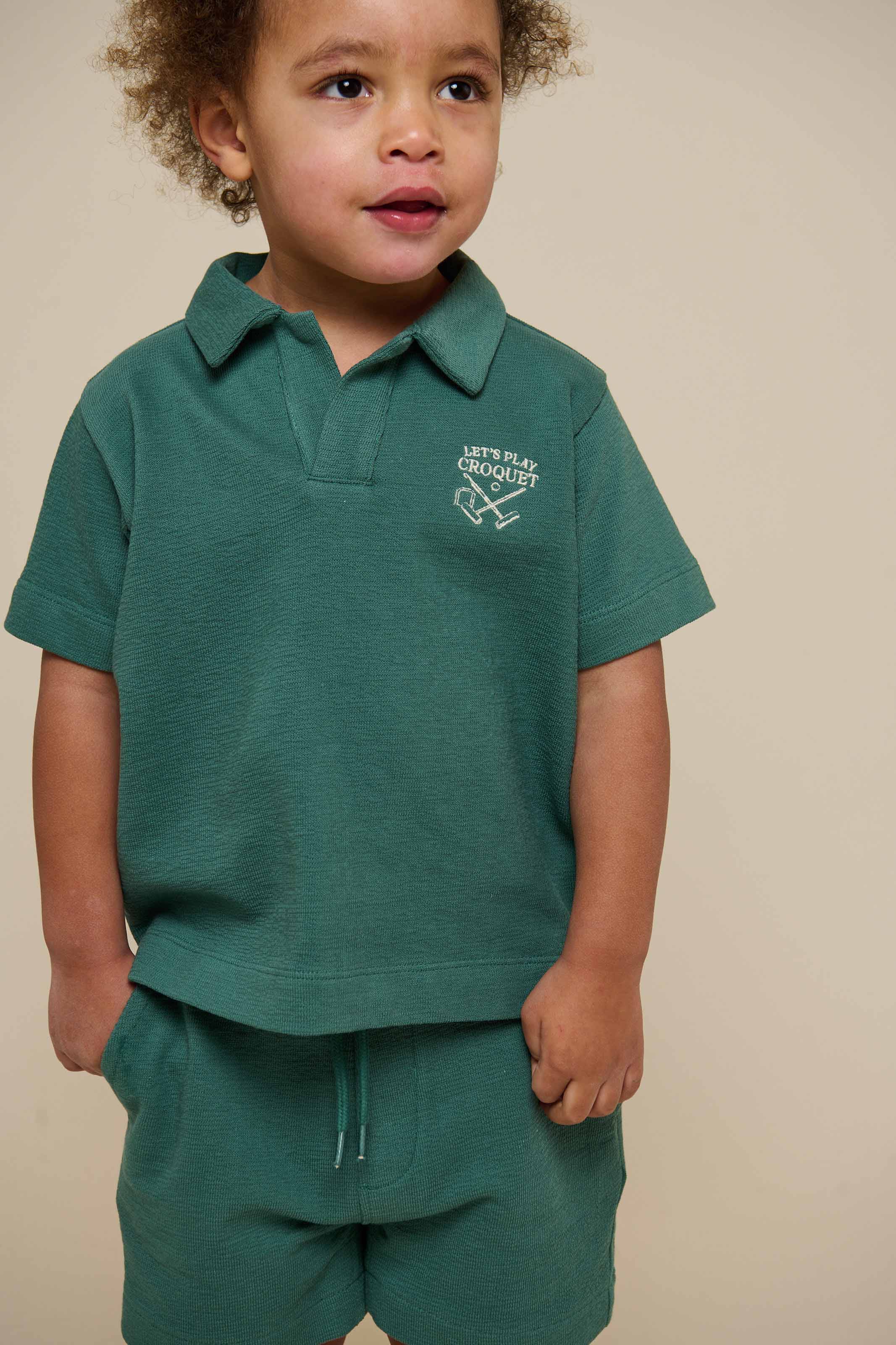 Strukturiertes Jersey-Poloshirt - Kids - Tropical Green | 101215 Sonny