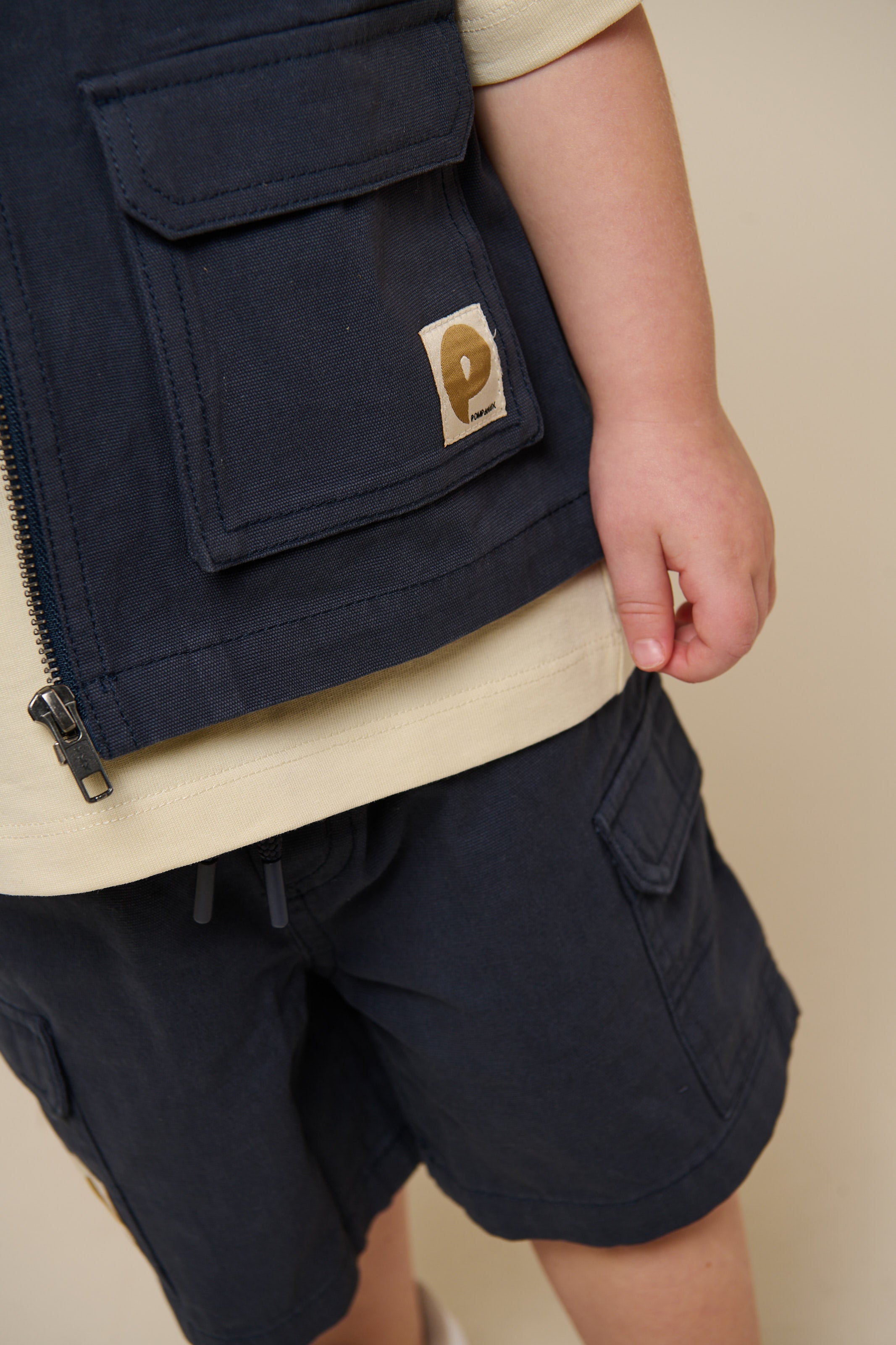 Canvas Cargo Weste - Kids - Navy | 101130 Isack