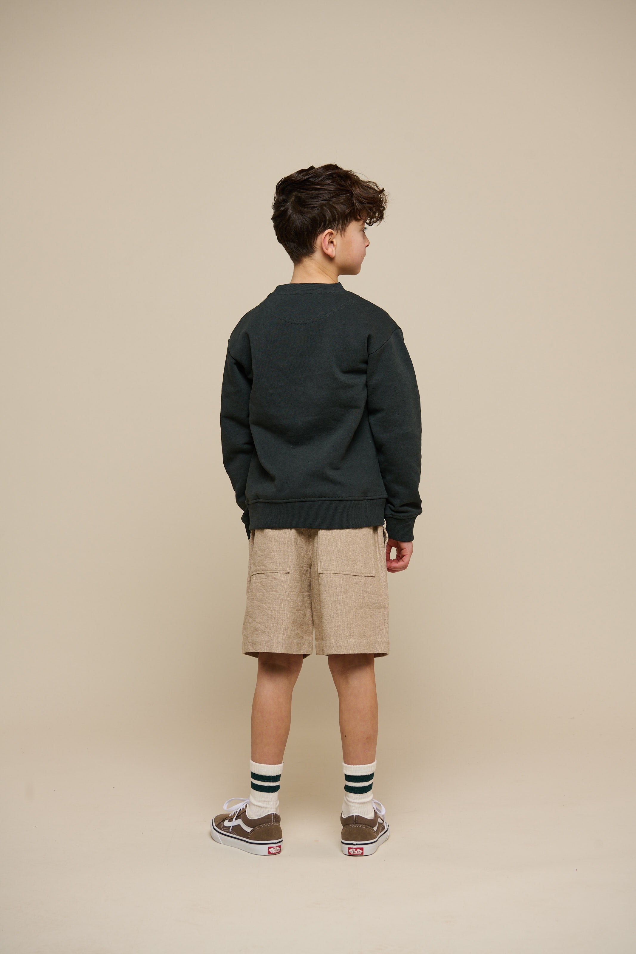 Sweatshirt mit Rundhalsausschnitt - Tween - Forest Green Melange | 100893 Justin