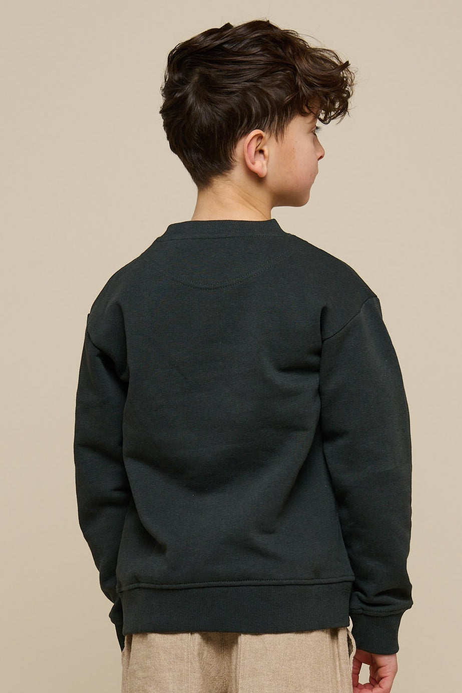 Sweatshirt mit Rundhalsausschnitt - Tween - Forest Green Melange | 100893 Justin
