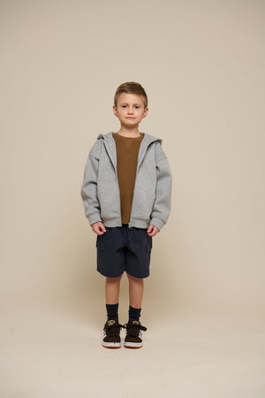 Texturiertes Langarm-T-Shirt - Tween - Coffee | 100706 Malthe
