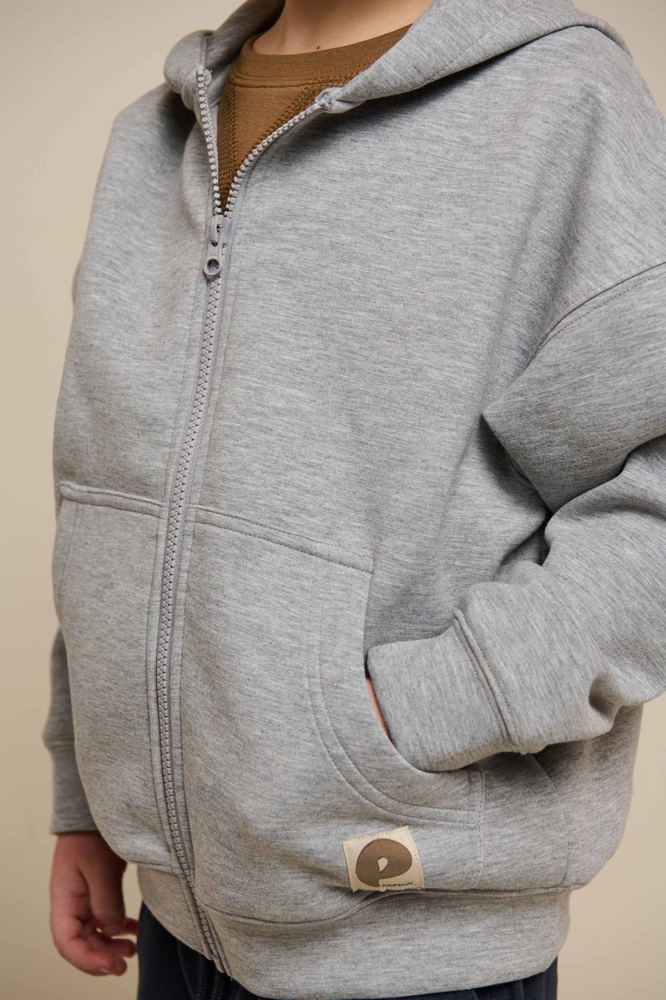 Scuba Hoodie mit Reißverschluss - Tween - Grey Melange | 100641 Liam
