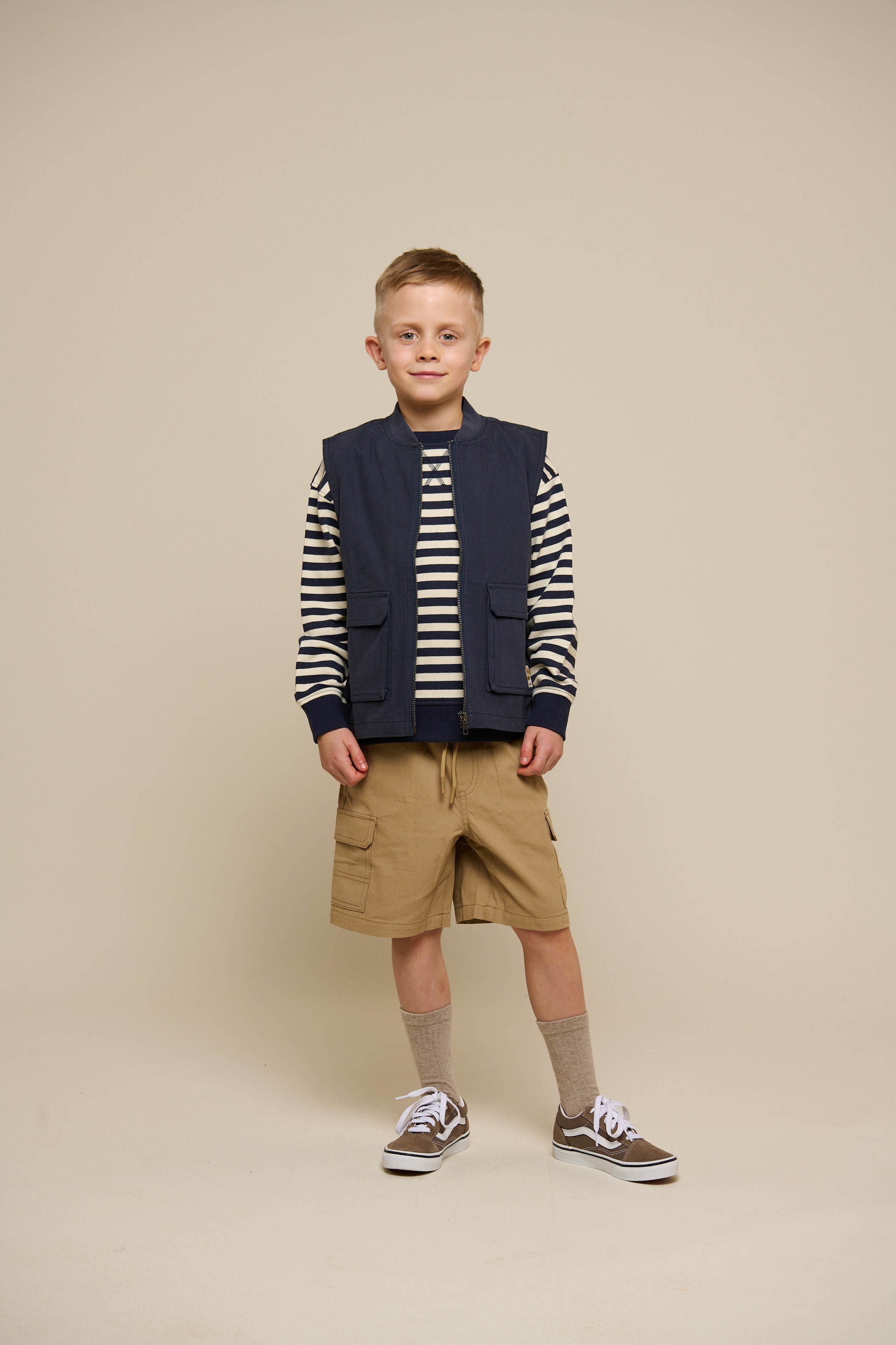 Gestreiftes Crewneck Sweatshirt - Tween - Navy Stripe | 101345 Cole