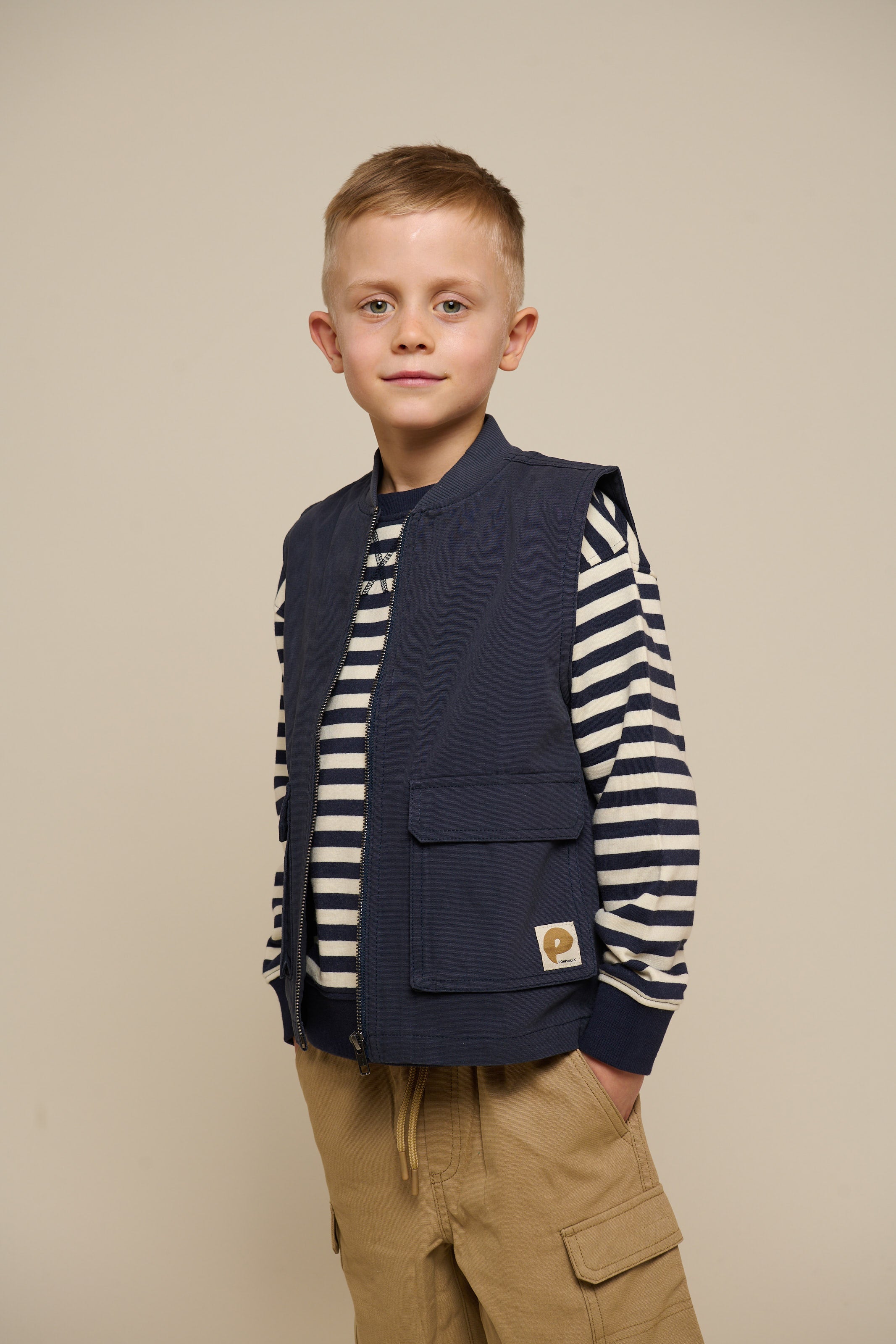 Canvas Cargo Weste - Tween - Navy | 101131 Isack