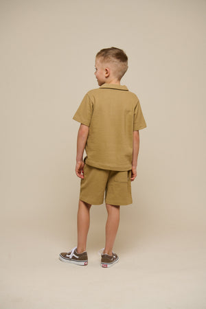 Strukturierte Jersey-Shorts - Tween - Khaki | 101222 Sonny