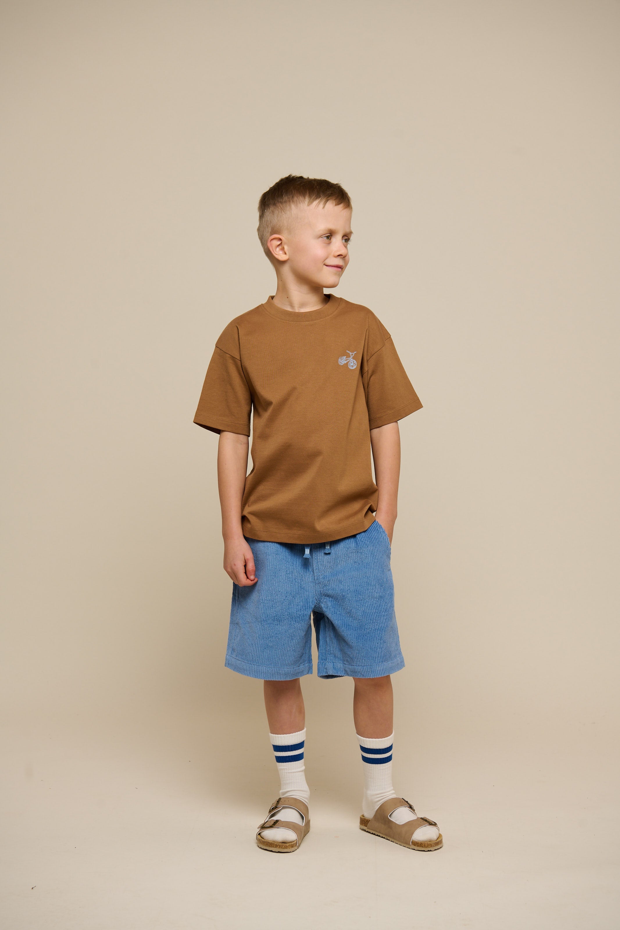 Pull-On Cord Shorts - Tween - Dusty Blue | 101101 Tobias