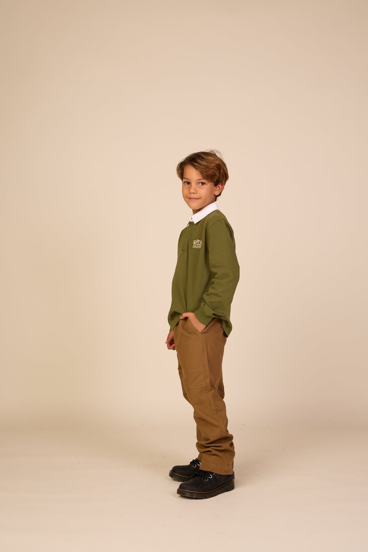Canvas-Hose mit aufgesetzten Taschen Tween - Light Brown | 101534 Greyson