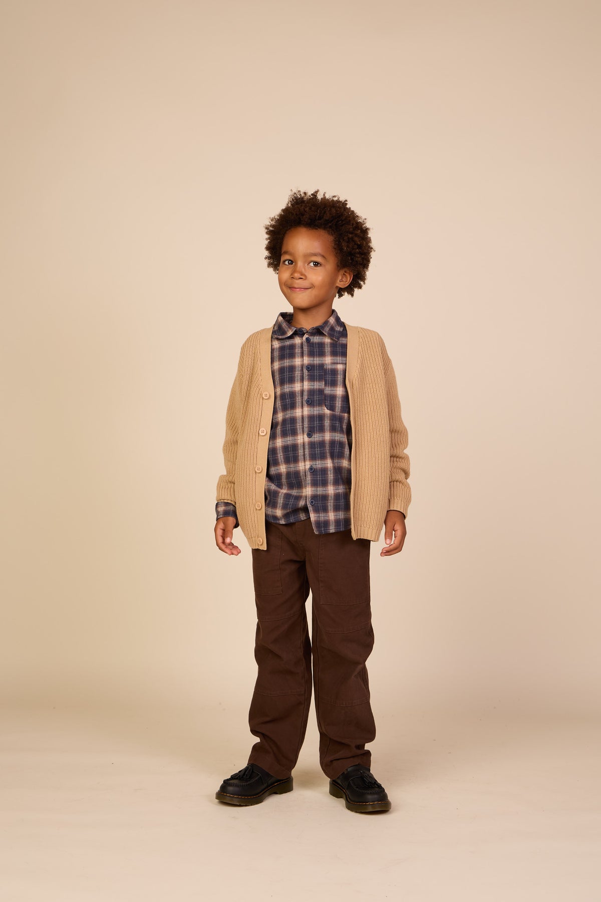 Canvas-Hose mit aufgesetzten Taschen Tween - Dark Brown | 101532 Greyson