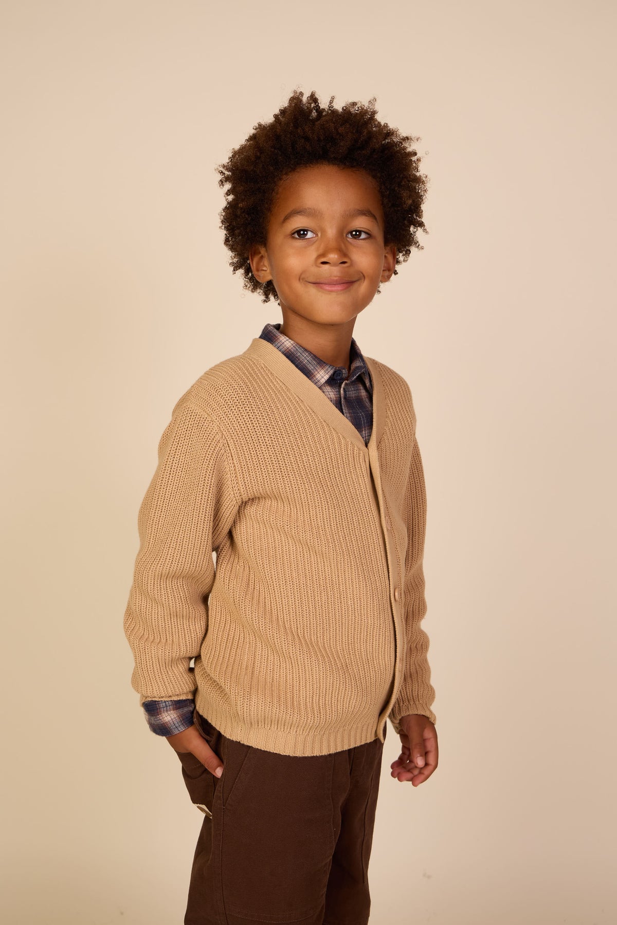 Brioche-Strickjacke - Tween - Beige | 101246 Clark