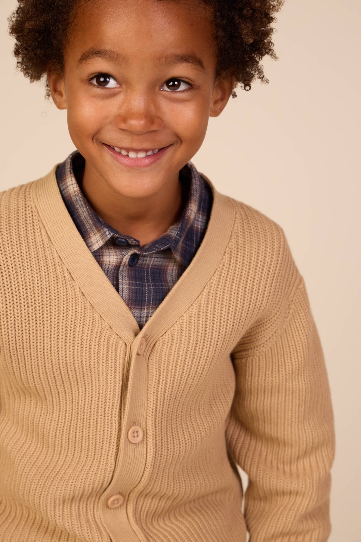Brioche-Strickjacke - Tween - Beige | 101246 Clark