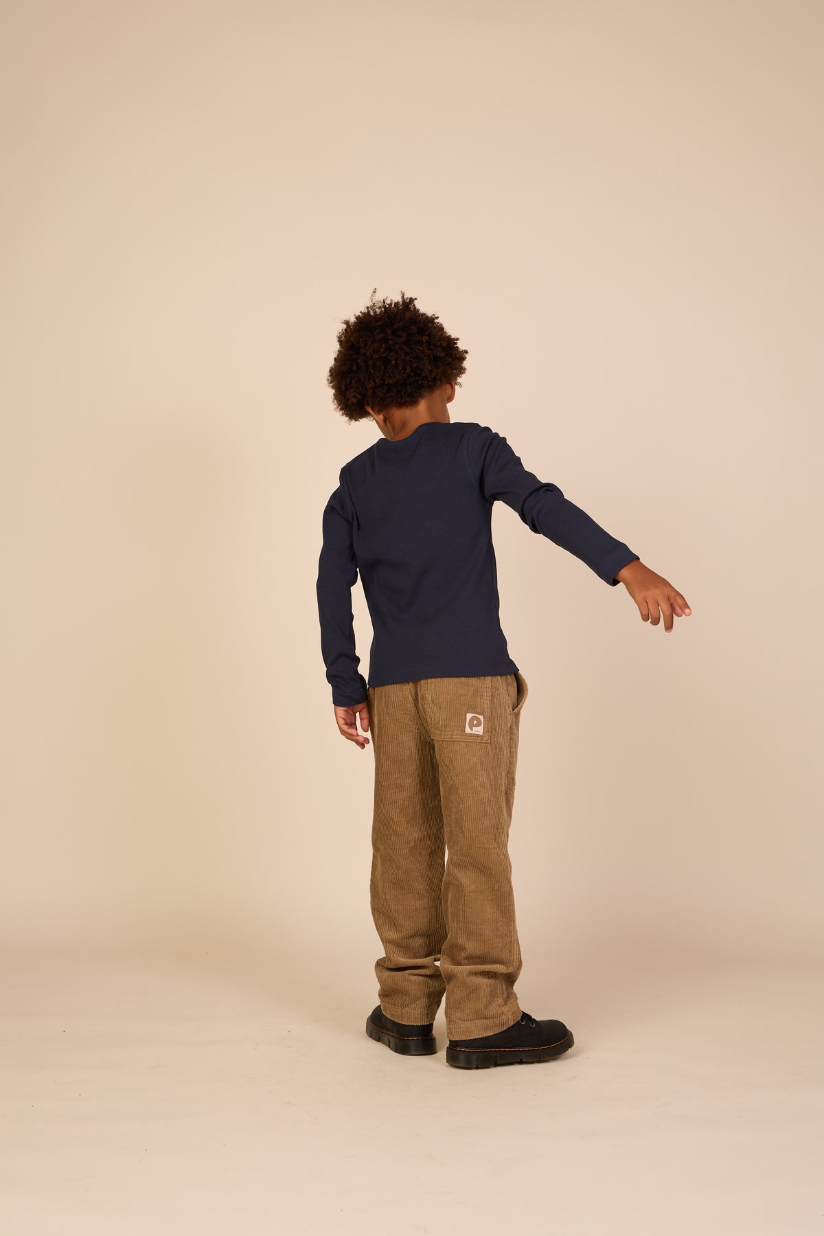 Geripptes Langarmshirt mit Knopfleiste Tween - Navy | 101592 Conrad