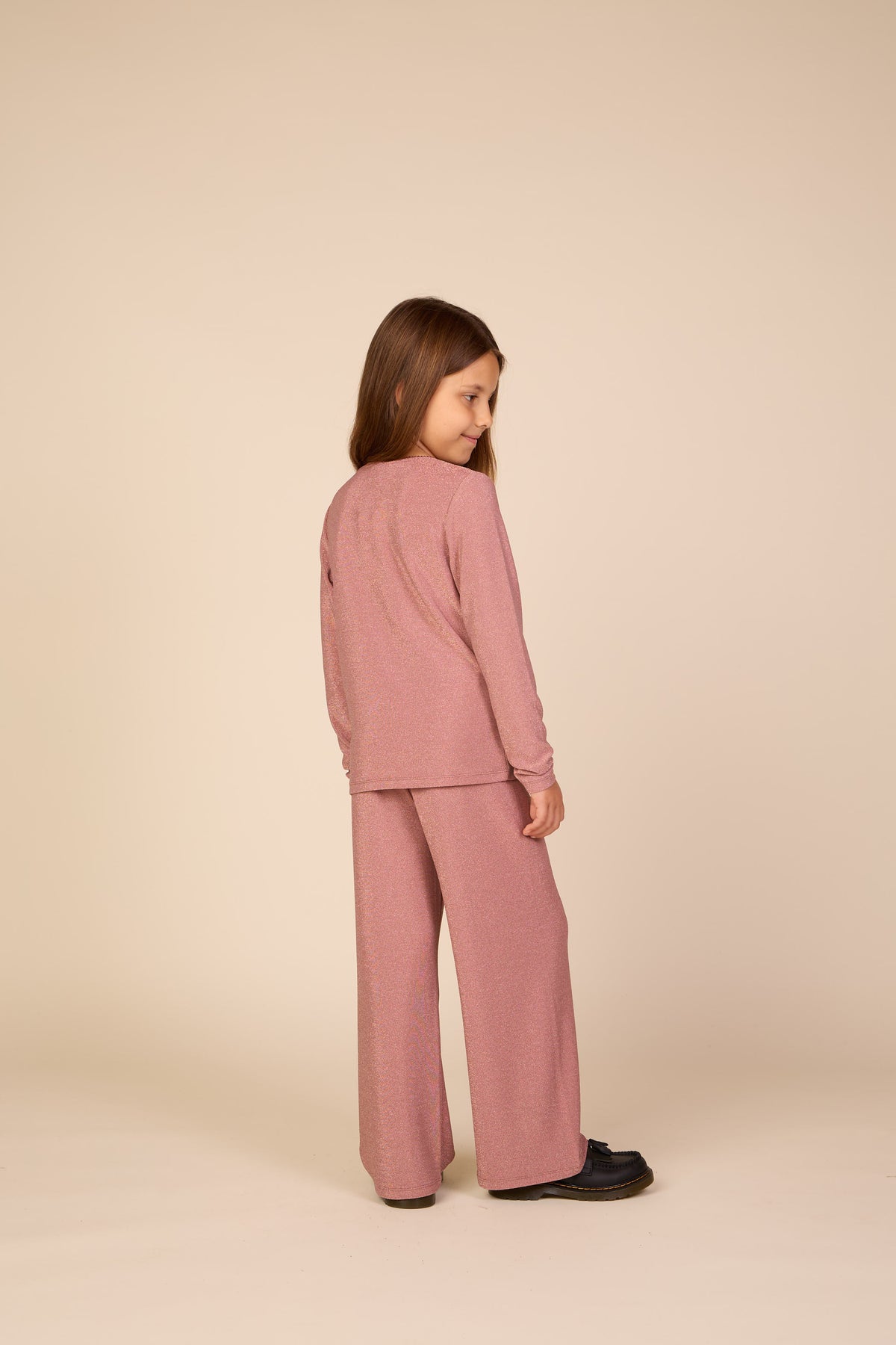 Hose mit Lurex Tween - Dusty Rose | 101670 Helen
