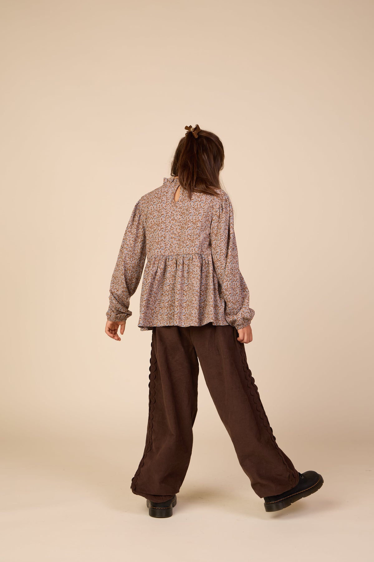 Cordhose mit Zickzackborte Tween - Dark Brown | 101482 Sille