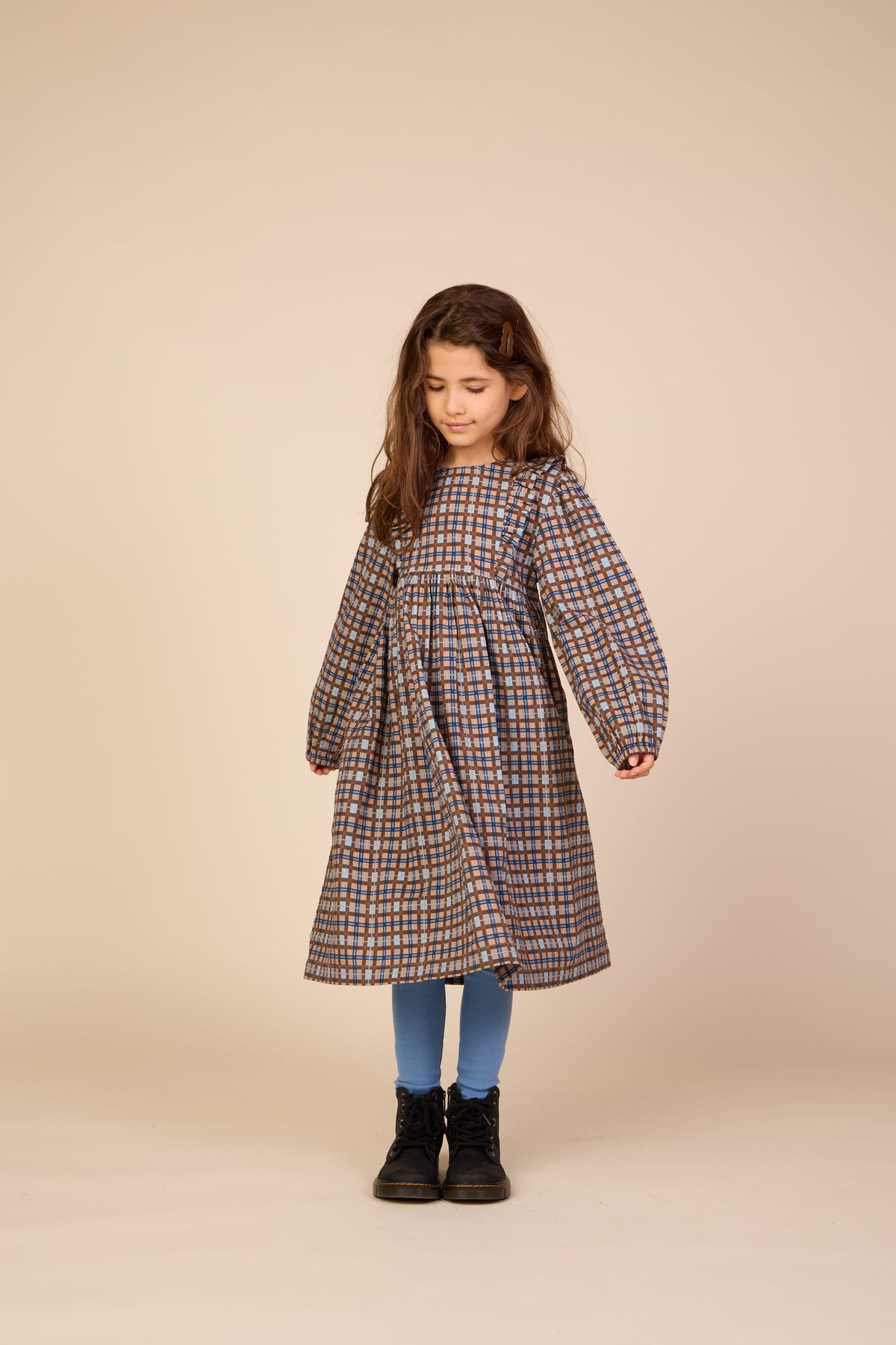 Kariertes Baumwollkleid Tween - Blue | 101488 Penny