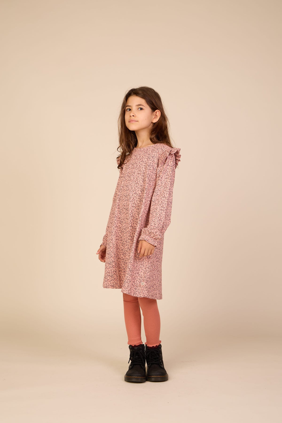 Kleingeblümtes Jerseykleid Tween - Rose/Bordeaux | 101556 Heidi