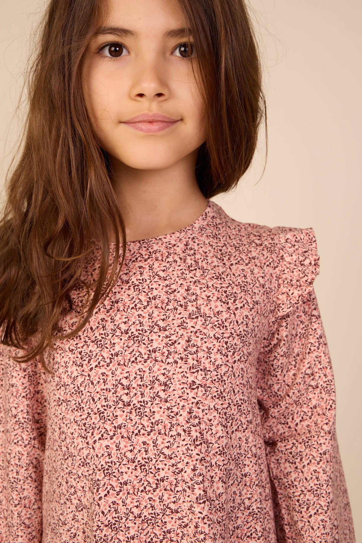 Kleingeblümtes Jerseykleid Tween - Rose/Bordeaux | 101556 Heidi