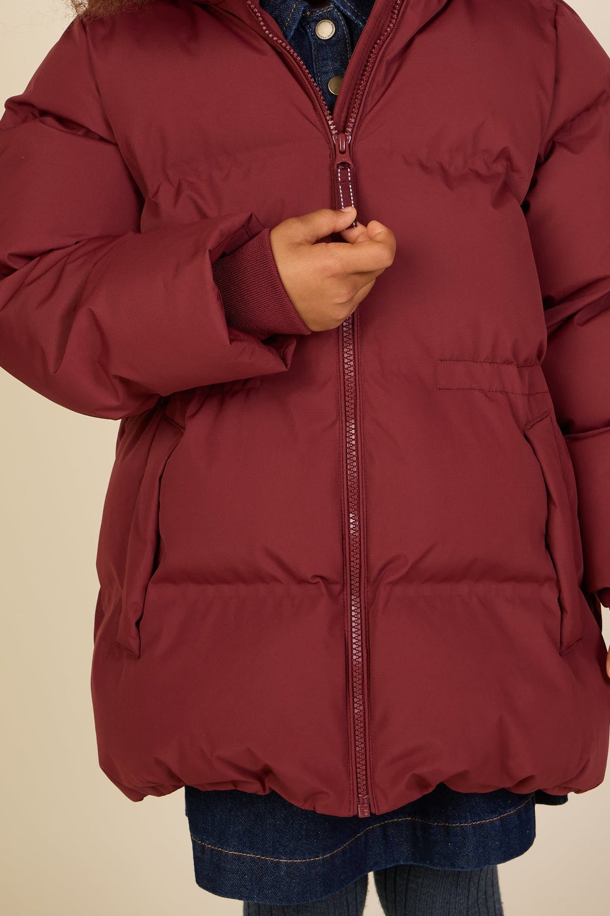Adventure® Winterjacke mit verstellbarer Taille Kids - Bordeaux | 101415 Elenor