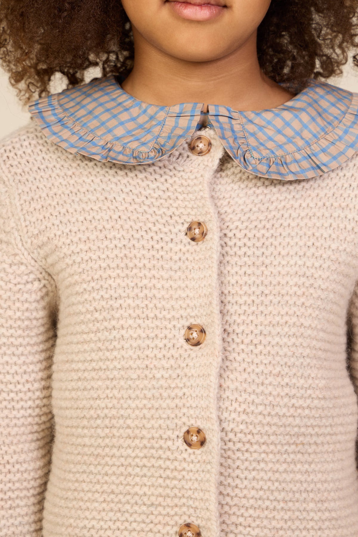 Strickjacke aus Wolle - Tween - Caffe Latte Melange | 100875 Maya