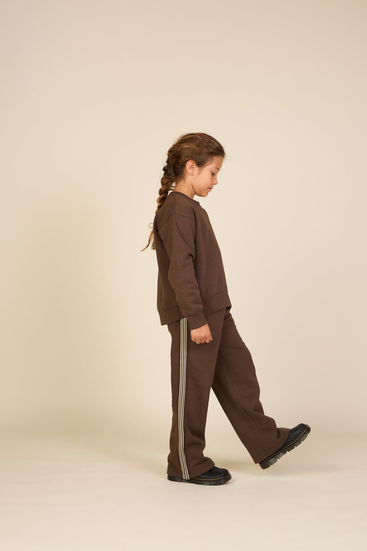 Jogginghose mit Seitenstreifen Tween - Dark Brown | 101631 Zoe