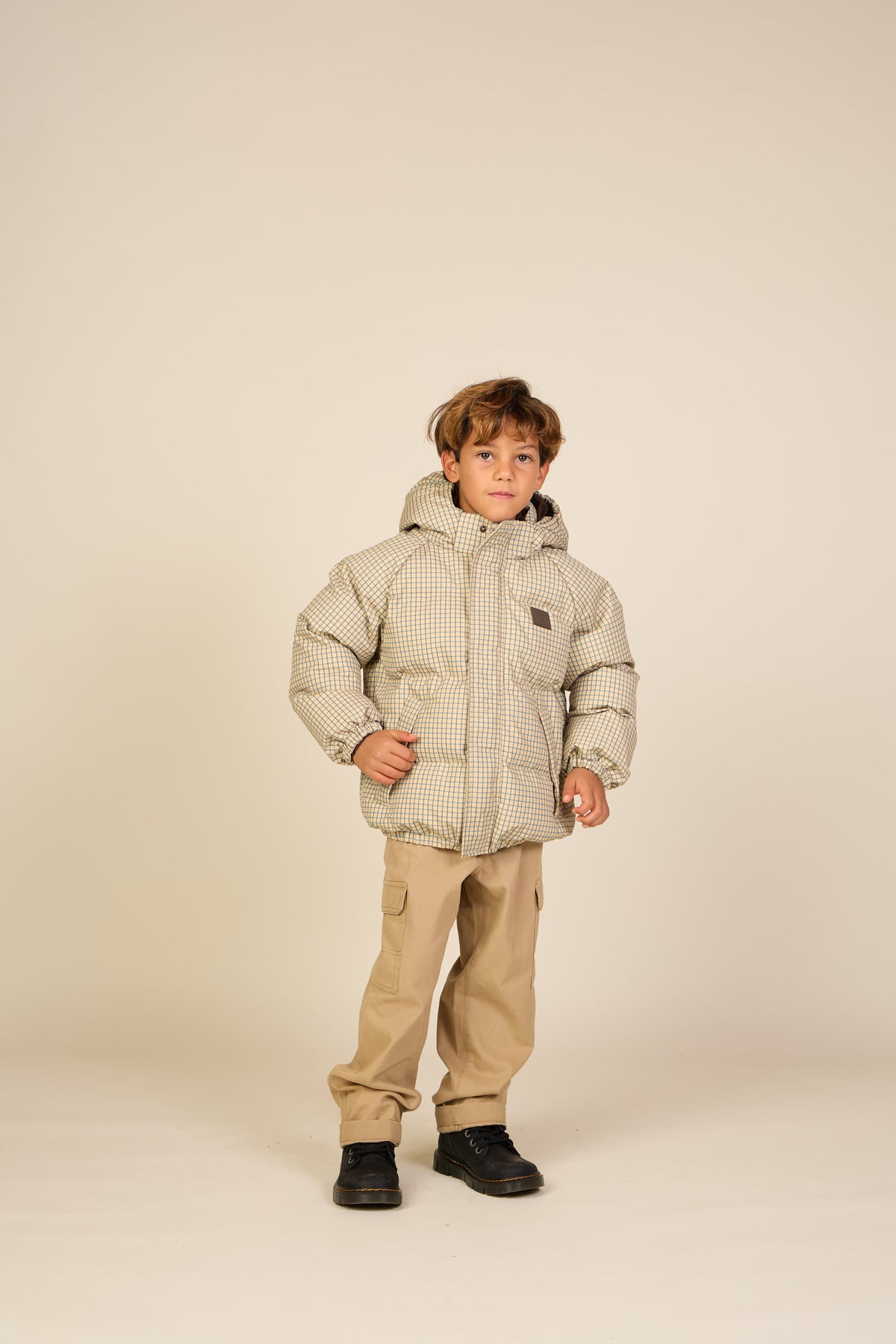 Karierte Steppjacke Tween - Brown | 101423 Riley