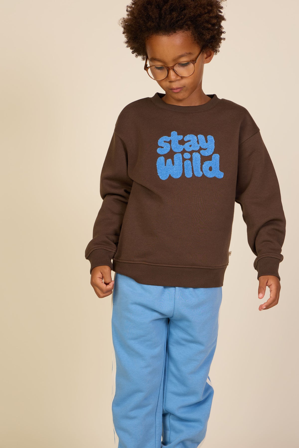 Sweathose mit Kontrast-Tape - Tween - Dusty Blue | 101258 Carter