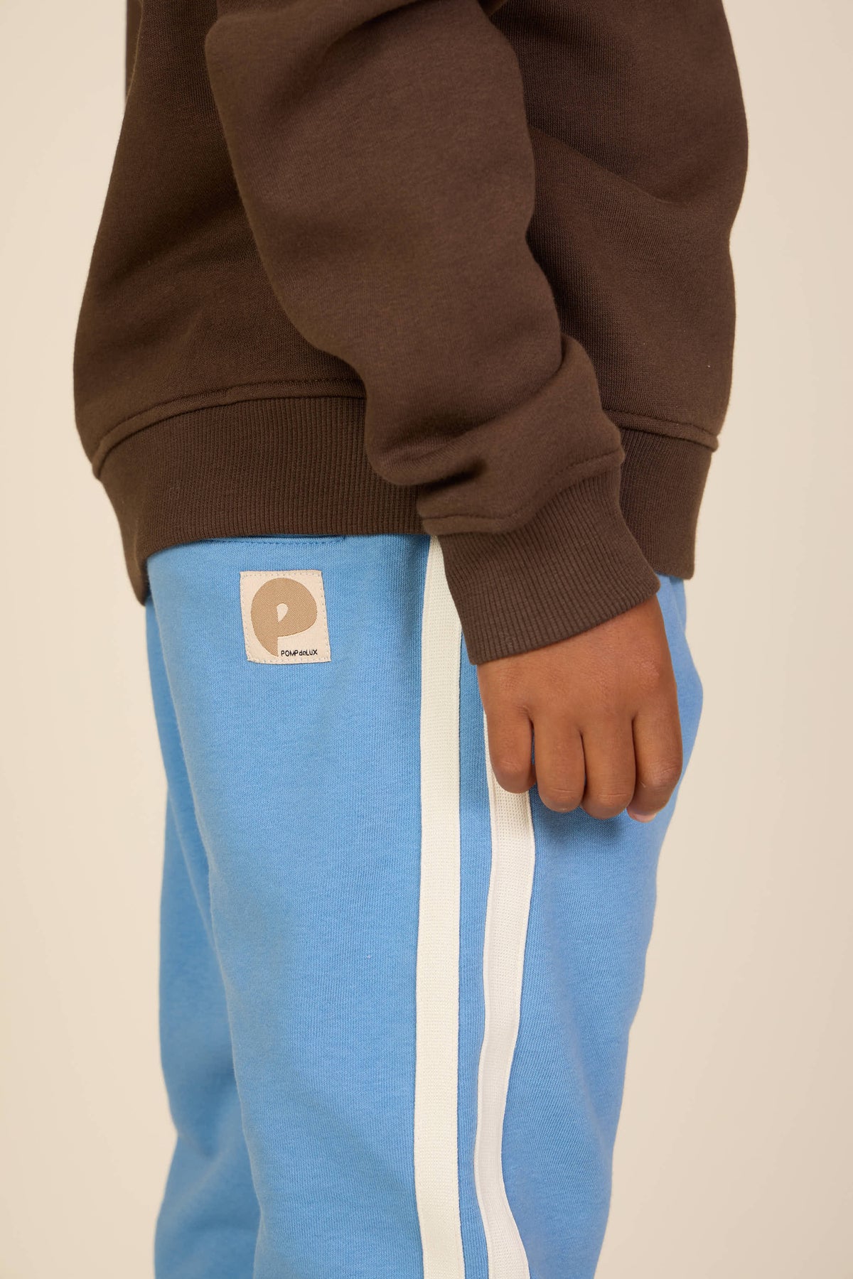 Sweathose mit Kontrast-Tape - Tween - Dusty Blue | 101258 Carter