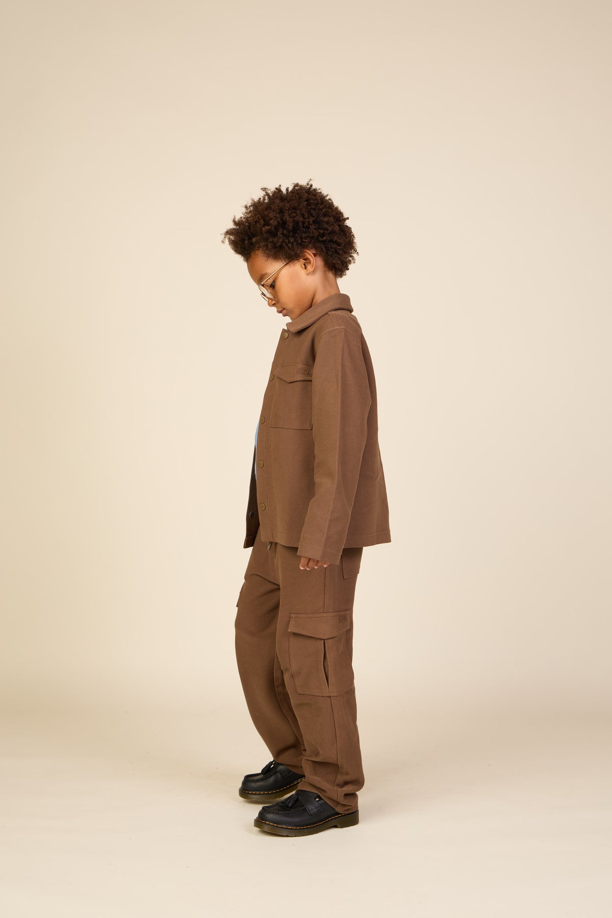 Overshirt aus strukturiertem Sweatstoff Tween - Brown | 101502 Wilder