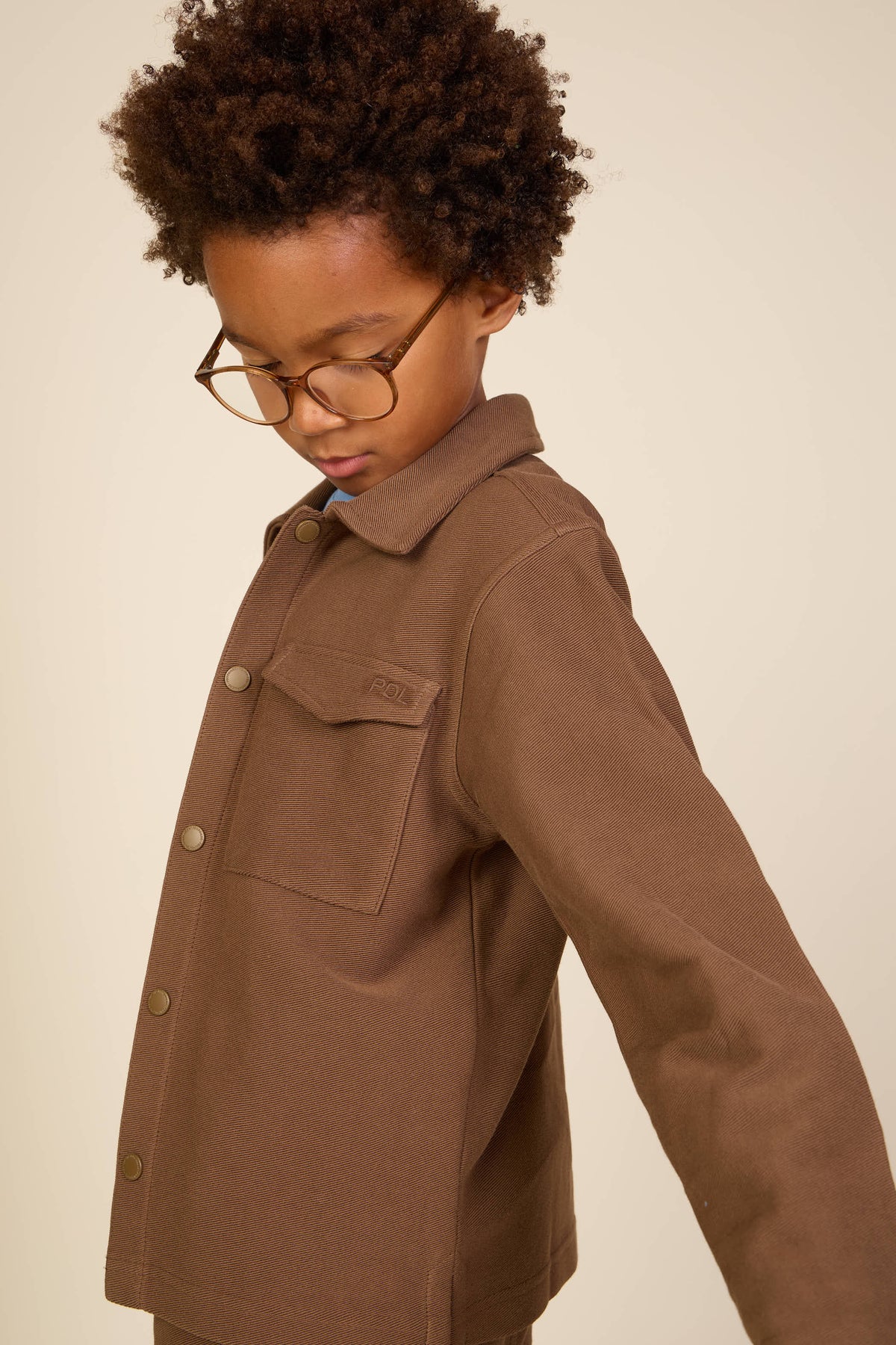 Overshirt aus strukturiertem Sweatstoff Tween - Brown | 101502 Wilder