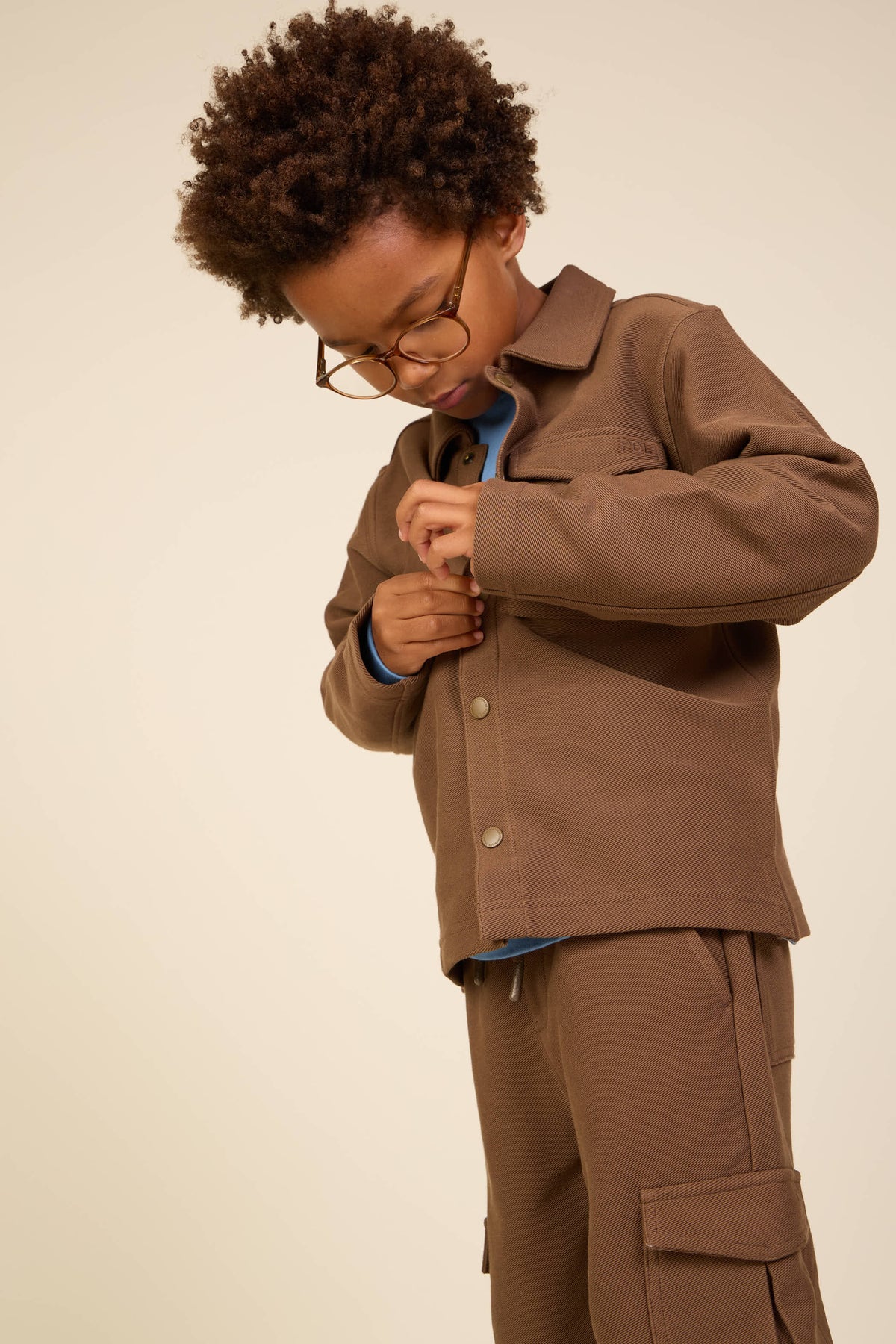 Cargo-Jogginghose aus strukturiertem Sweatstoff Tween - Brown | 101512 Wilder